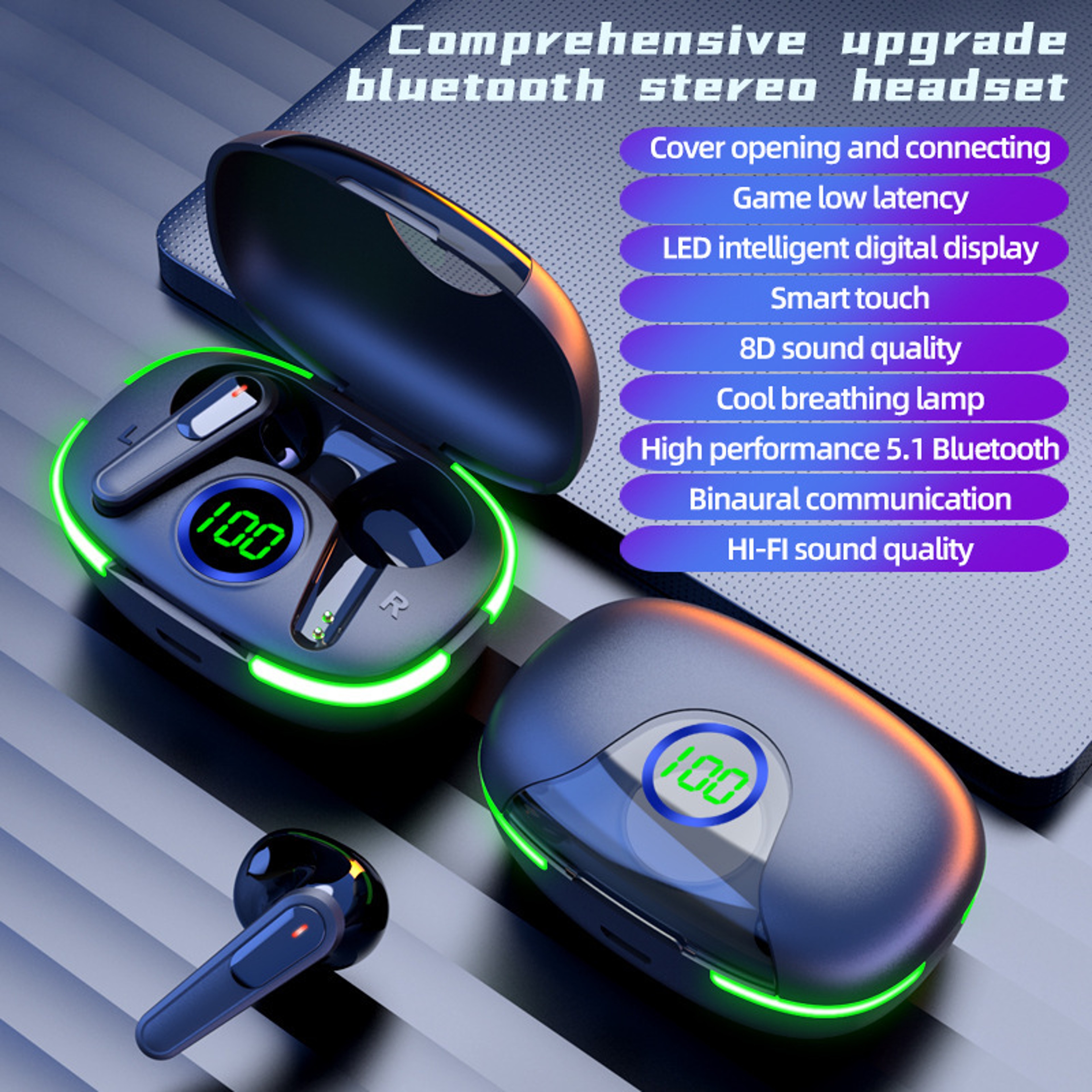 Ultra Light Mini Bluetooth Earbuds With Mic Wireless Noise Isolation For Music And Calls 1