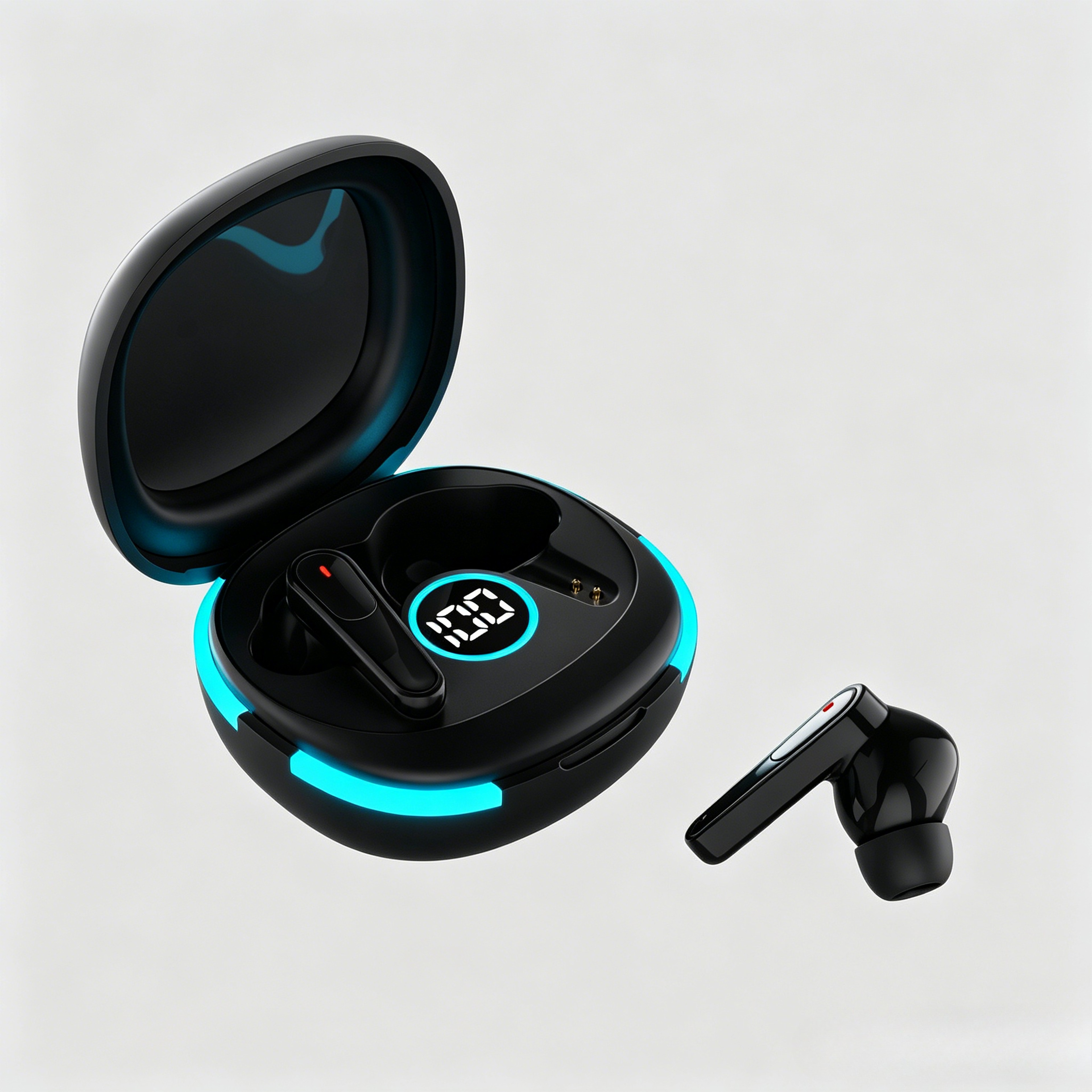 True Wireless Earbuds with Noise Reduction Touch Control and LED Charging Display – view 1