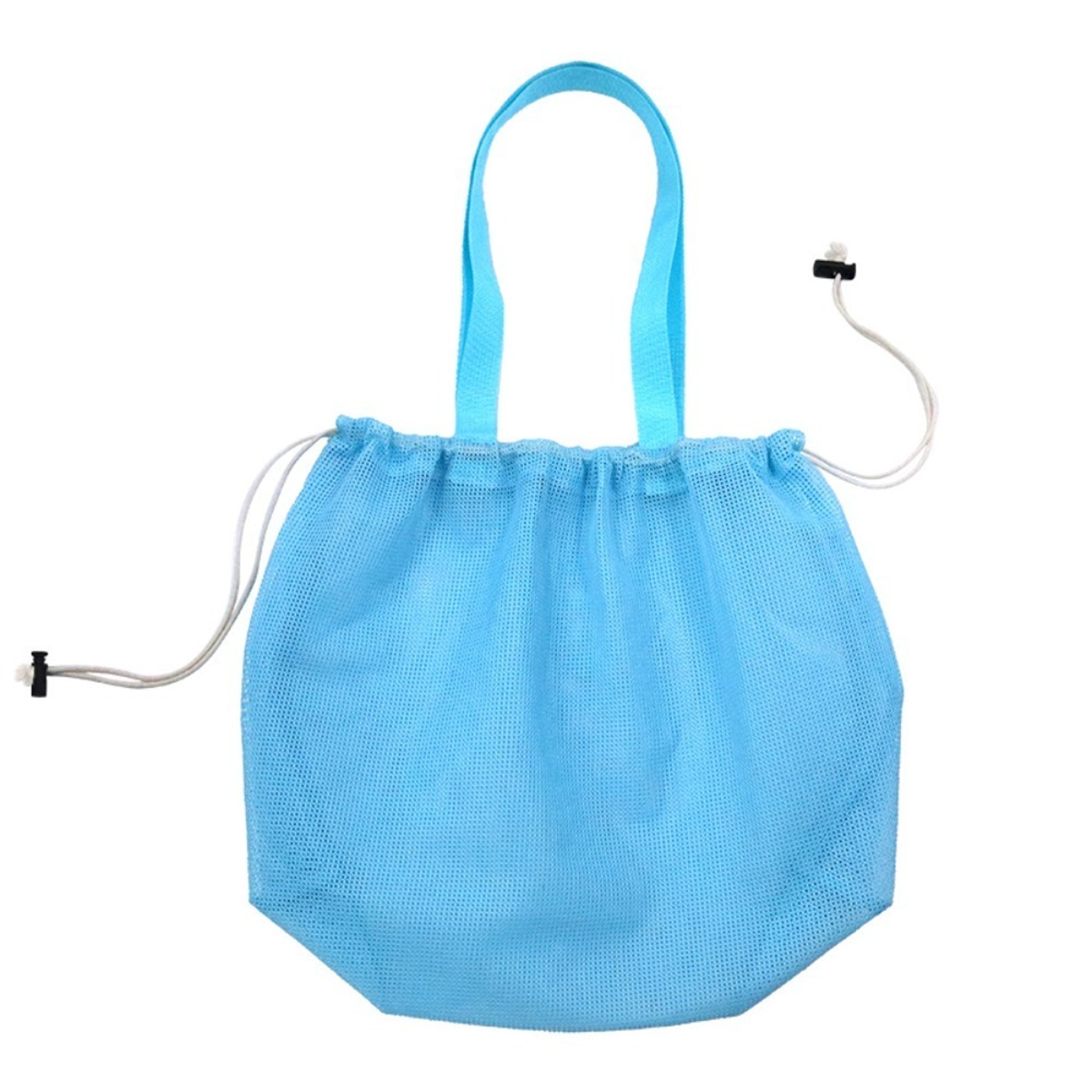 Large Capacity Mesh Beach Bag and Beach Toy Storage Bag with Drawstring Closure – view 9