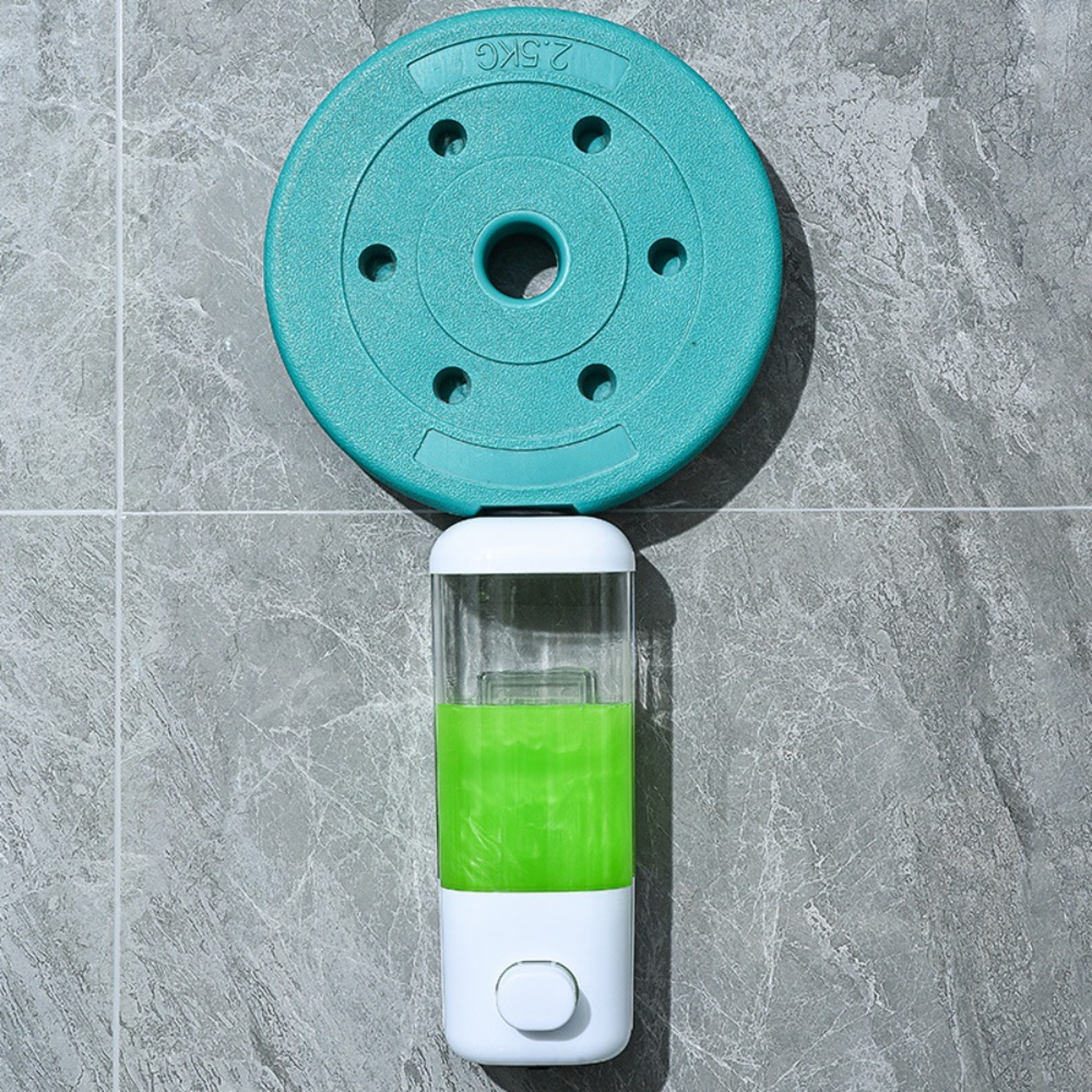No Drill Wall Mounted Soap Dispenser and Shower Shampoo Holder – view 5