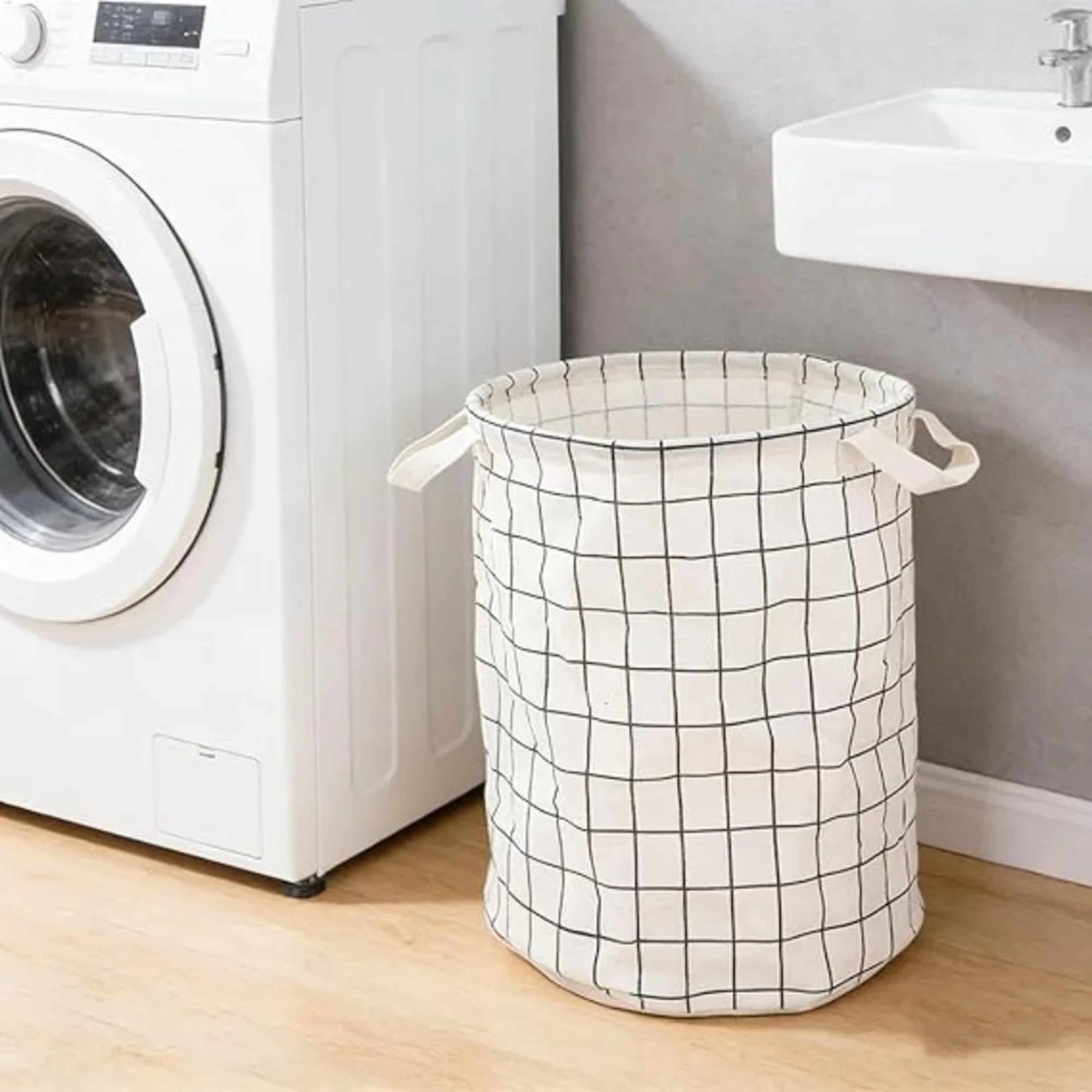 Space Saving Large Foldable Laundry Basket and Clothes Hamper – view 3