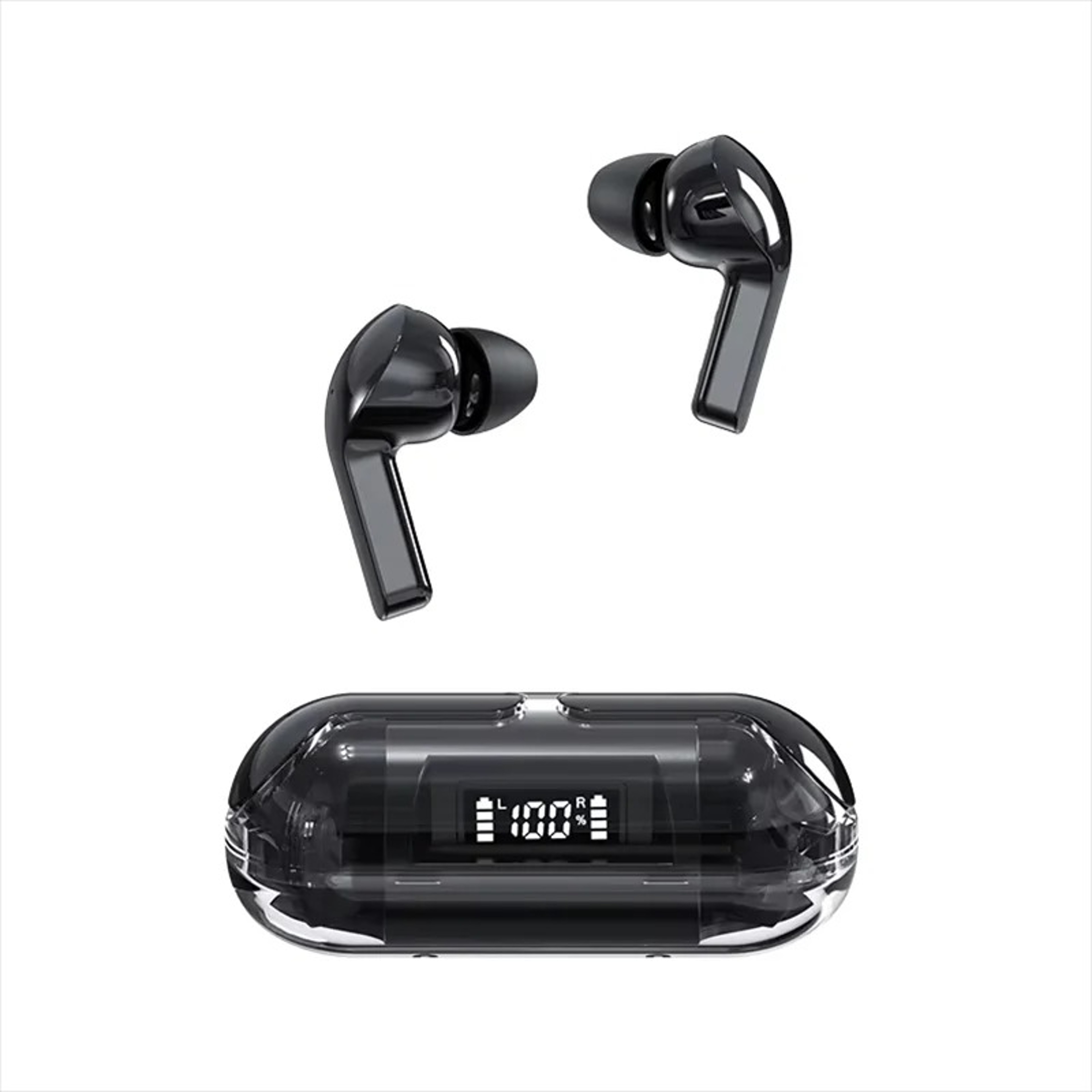 Touch Control Wireless Earbuds With LED Display And Noise Canceling Sound 8