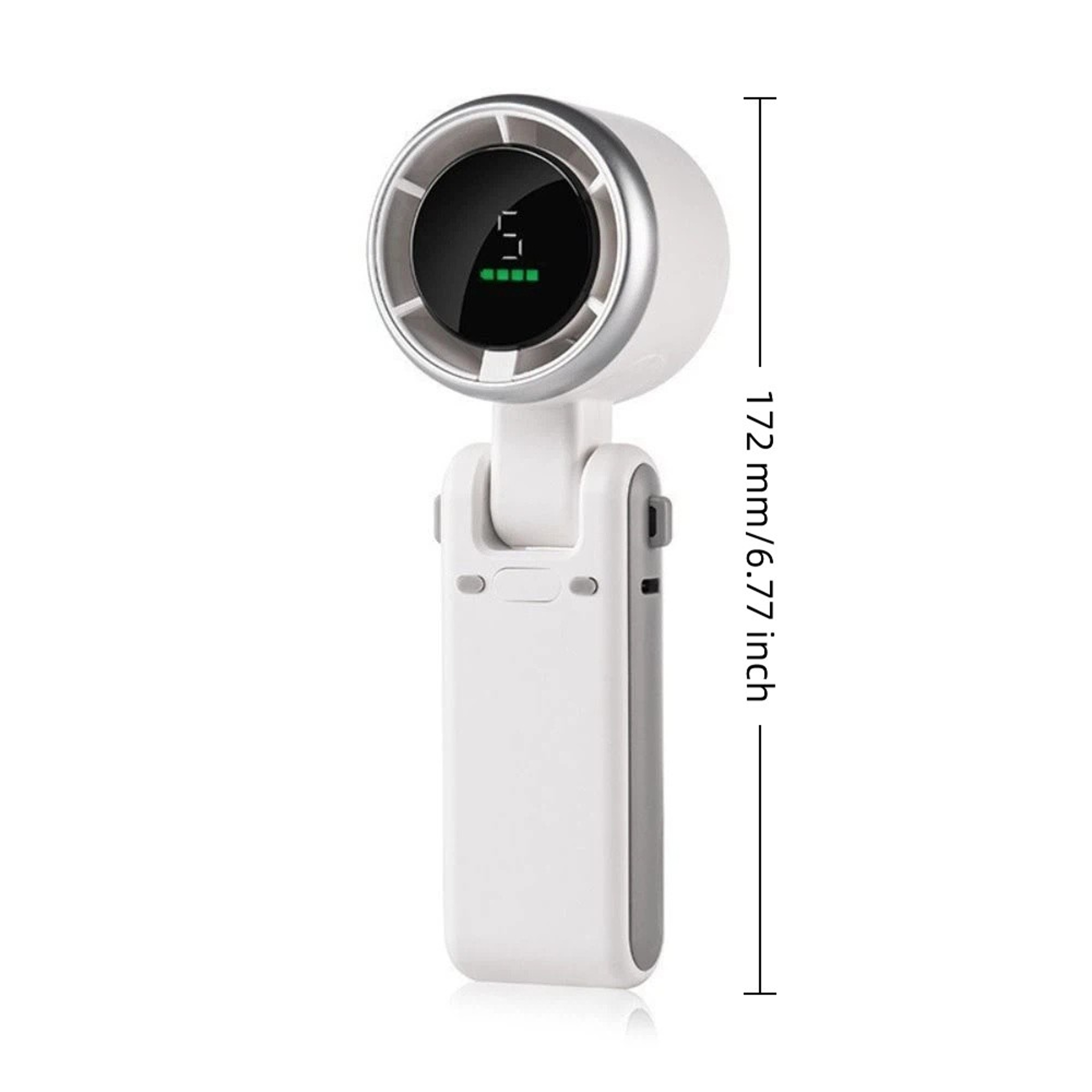 FlexBreeze Rechargeable Handheld Neck Fan with LED Display – view 5