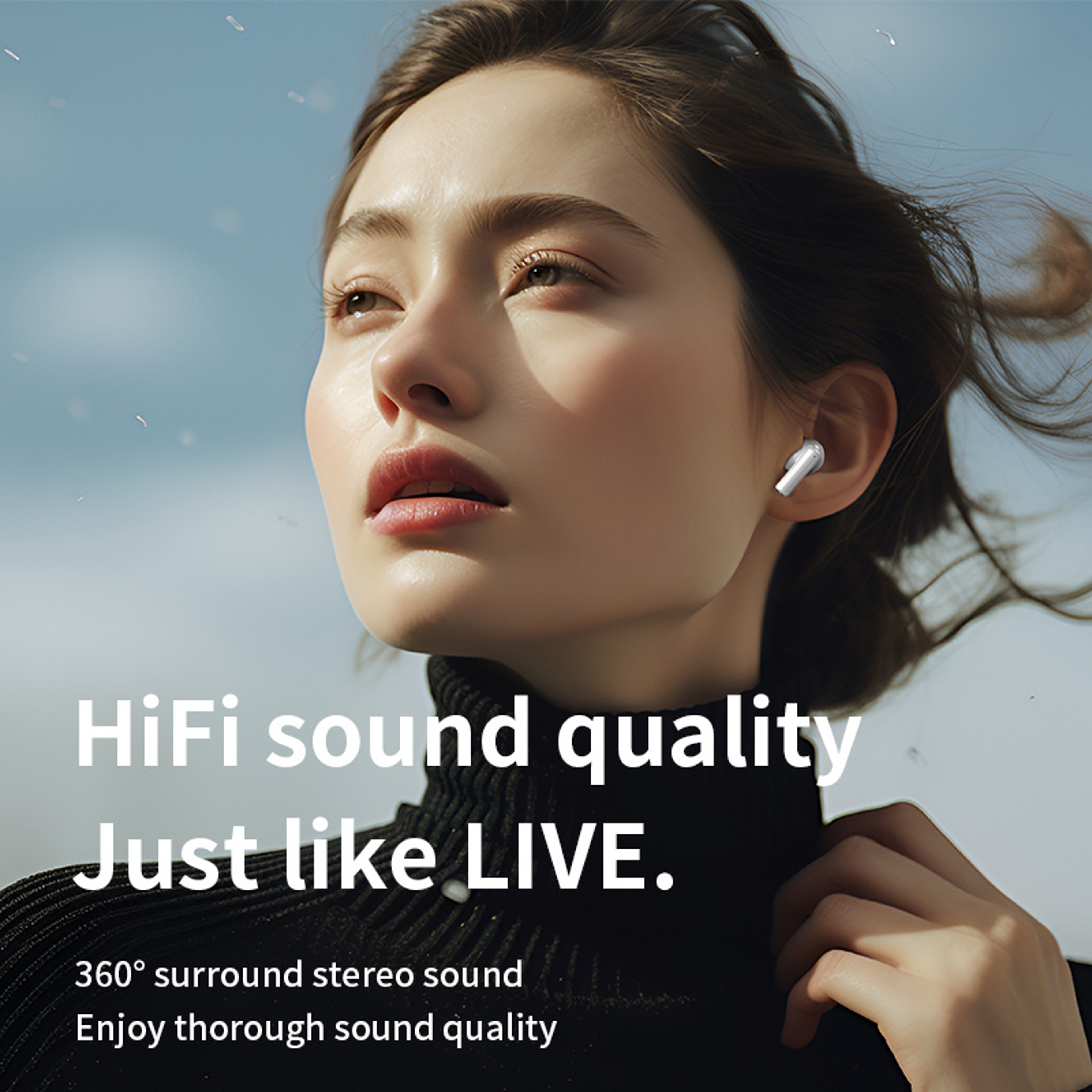 Touch Control TWS Wireless Earbuds with Microphone – view 4