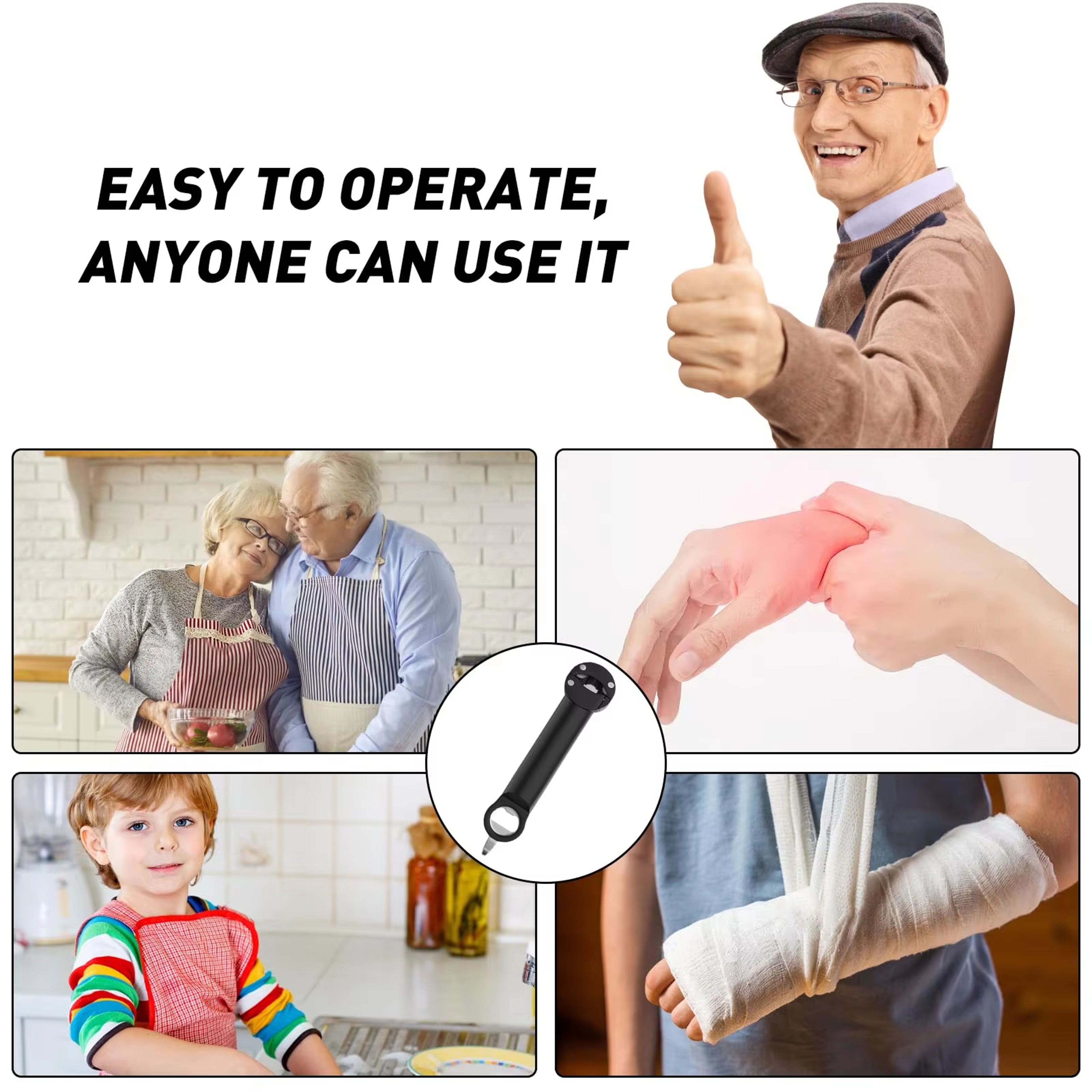 Easy Grip Adjustable Jar and Bottle Opener for Weak Hands – view 6
