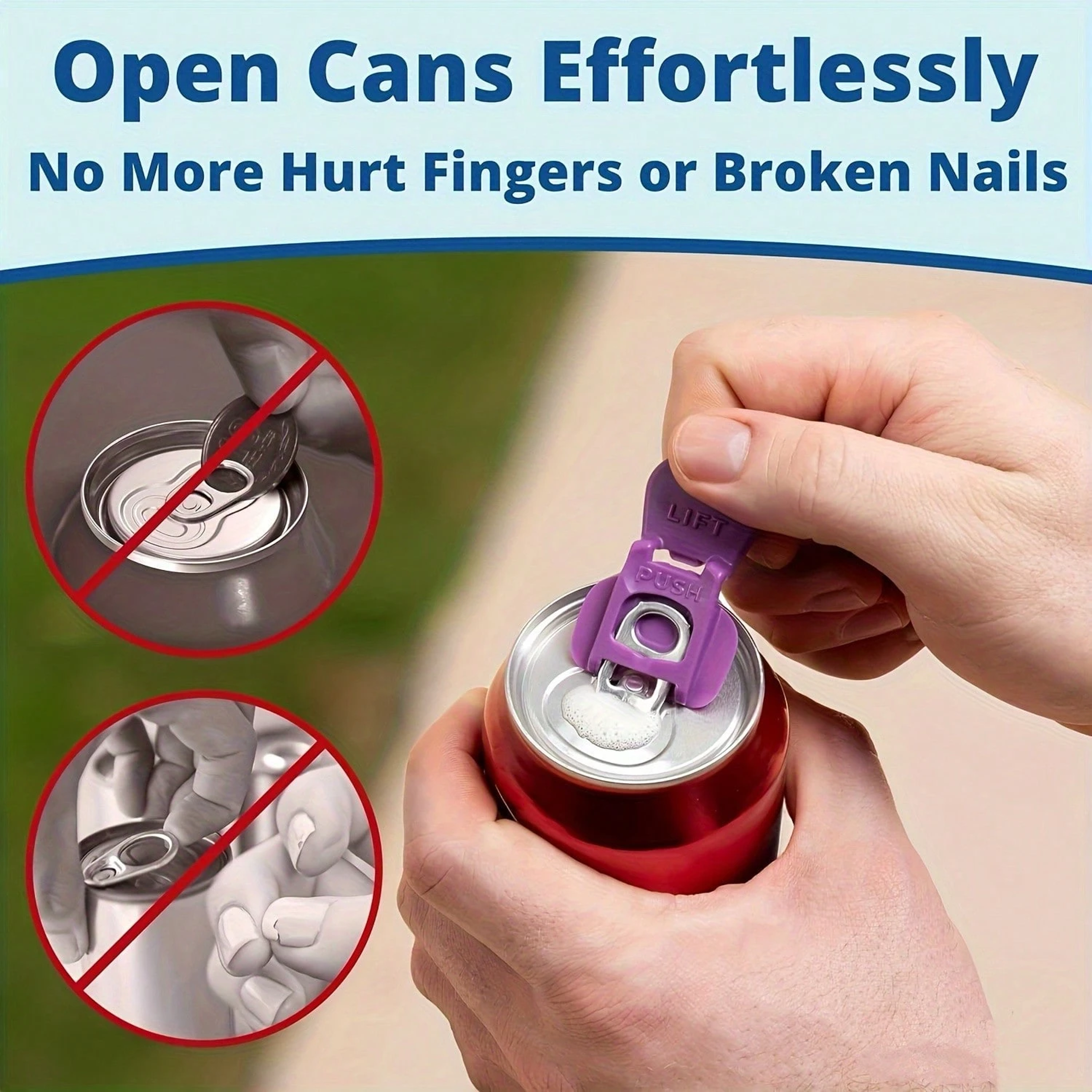 Beverage Can Opener and Protective Cover – view 4