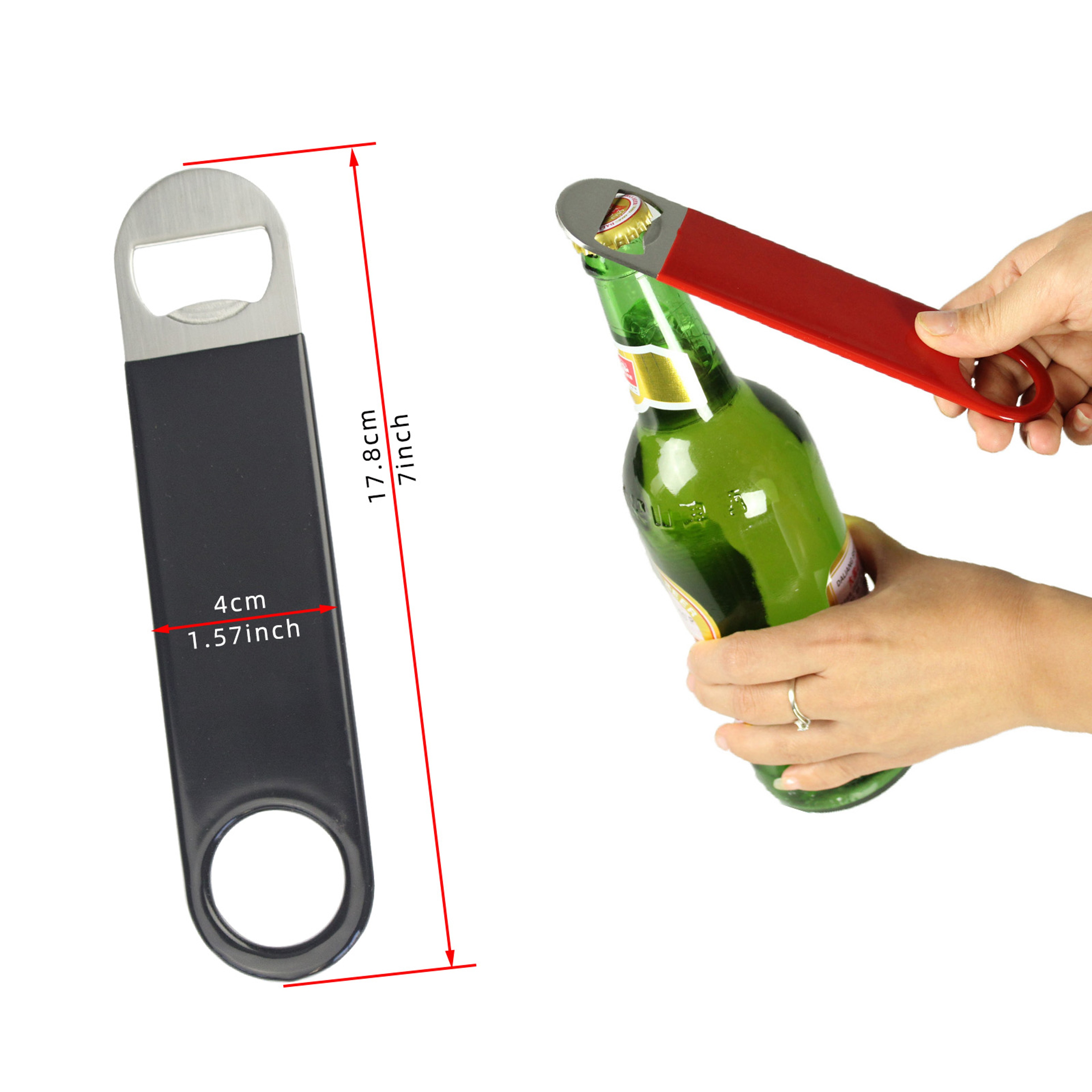 Stainless Steel Speed Bottle Opener – view 2