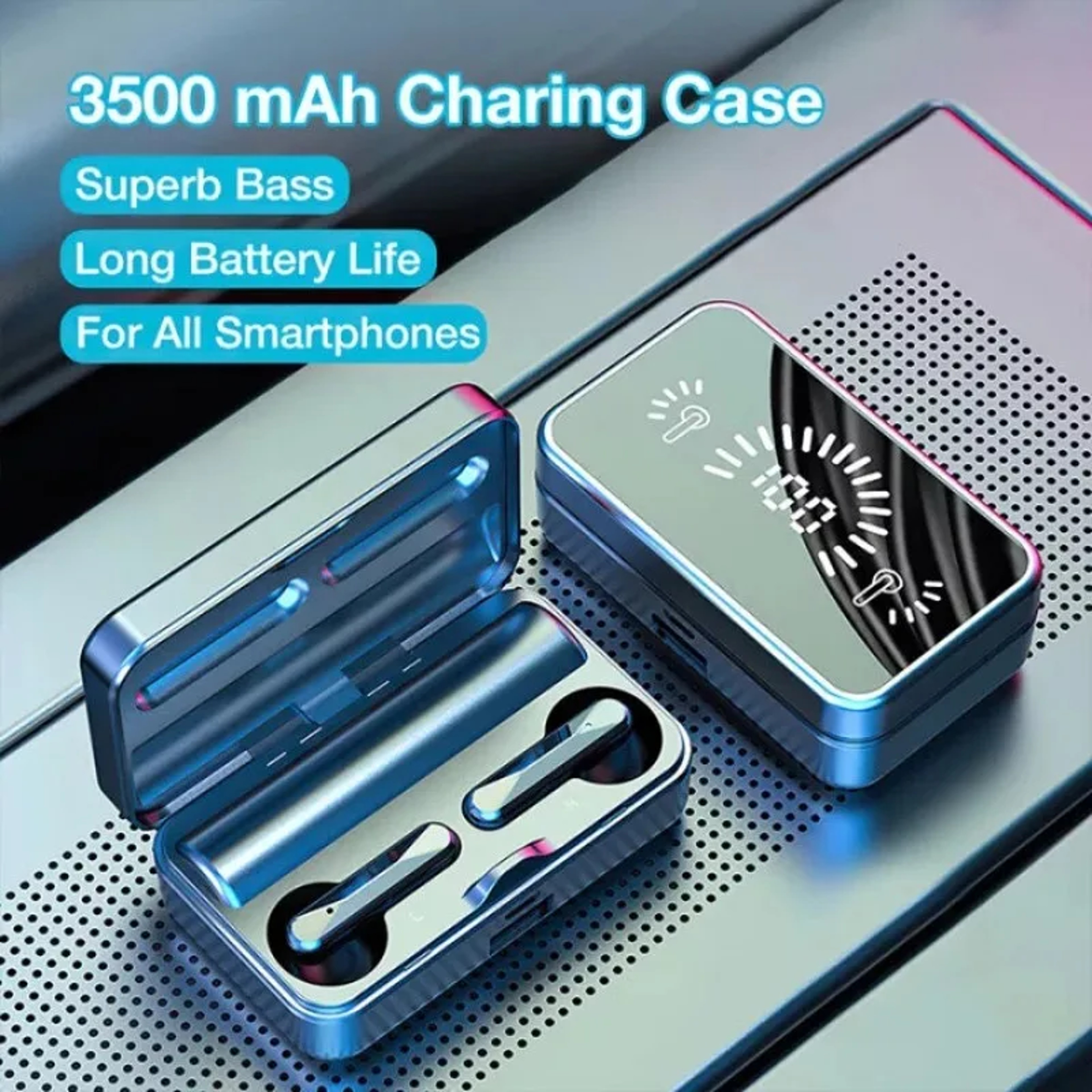 SmartBeat Low Latency Wireless Earbuds with LED Display – view 2