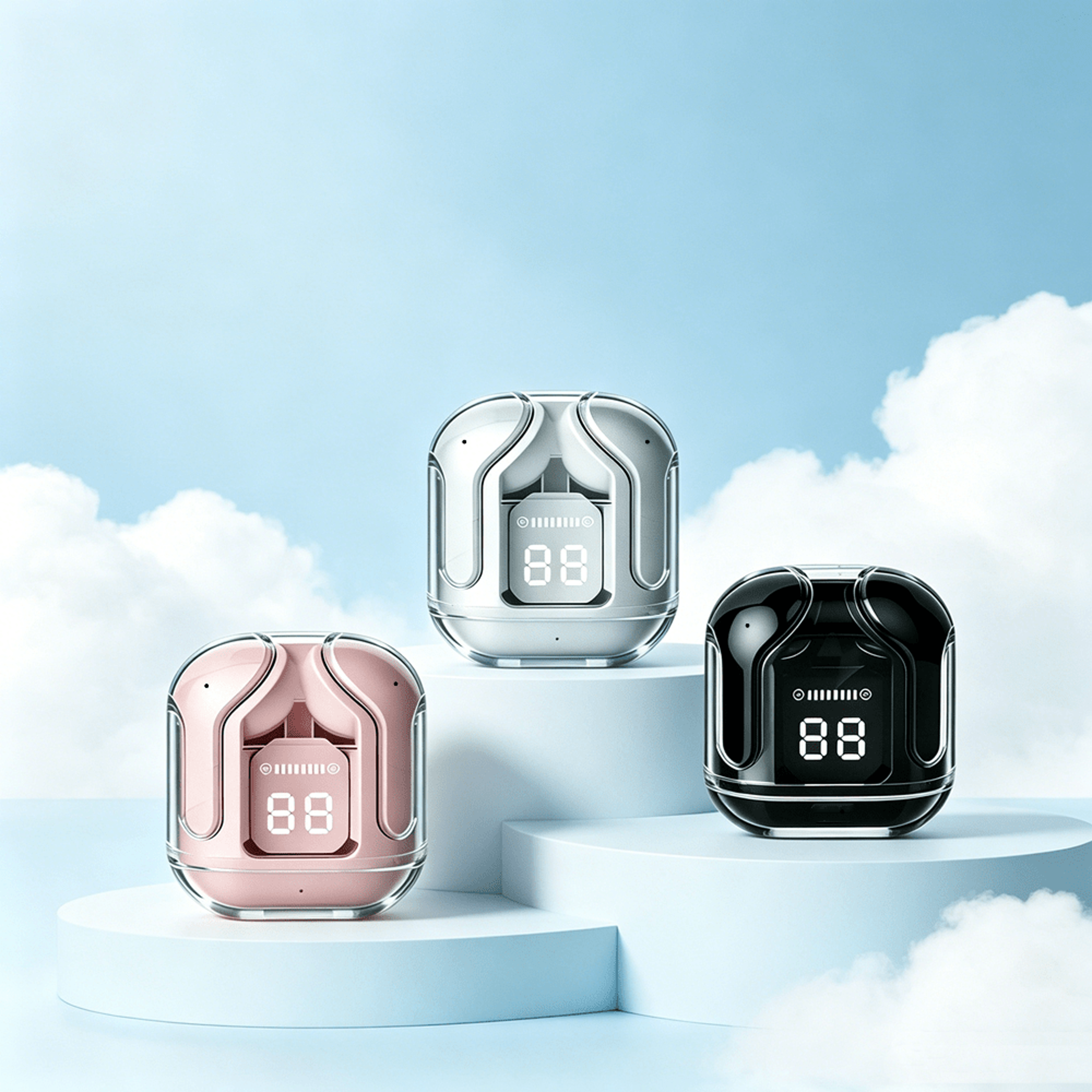 Mini Wireless Earbuds With LED Power Display 0