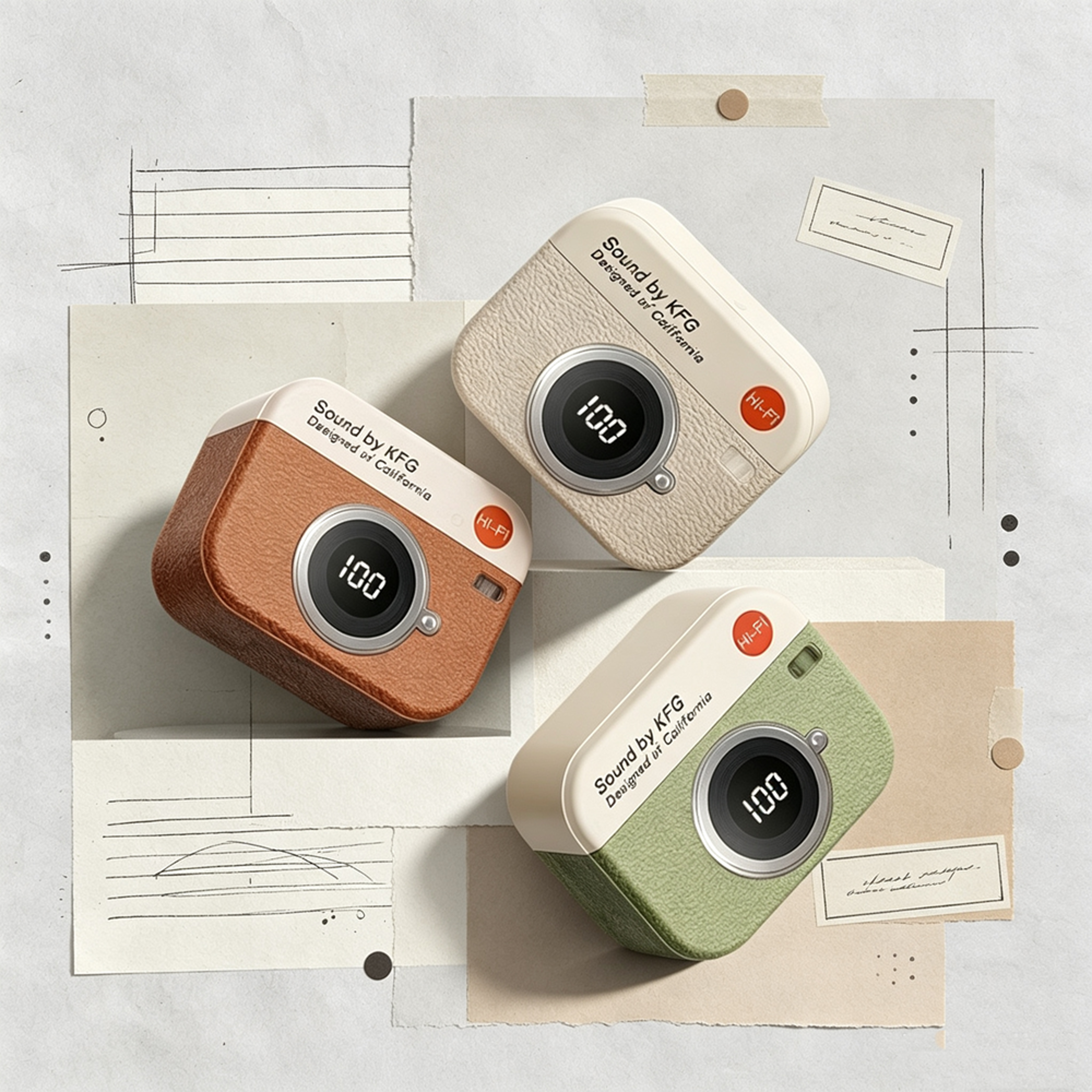 RetroSnap Camera Style Wireless Earbuds with LED Display and Touch Control – view 1