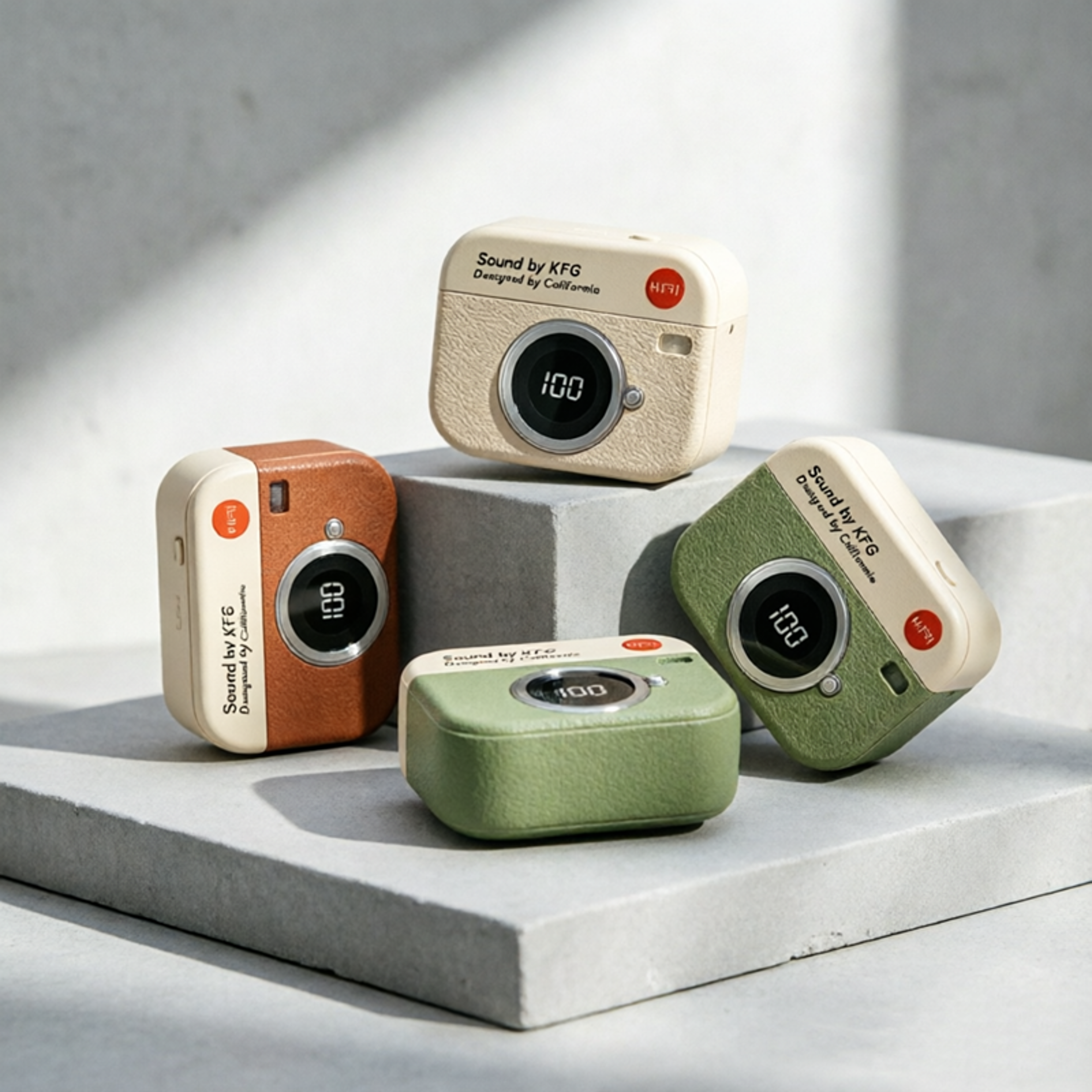 Retro Camera Wireless Earbuds with Power Display and Gaming Mode – view 4