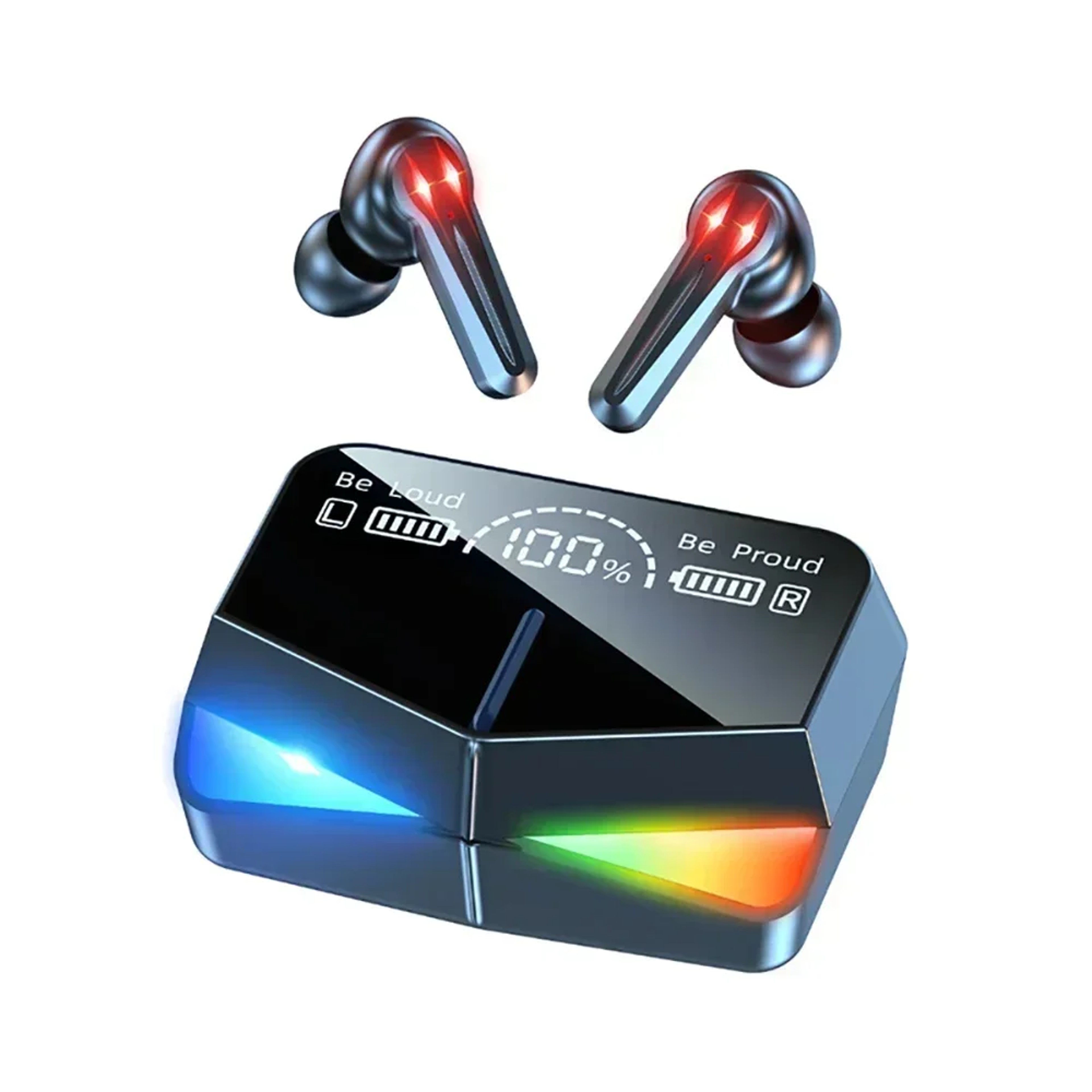 Wireless Bluetooth Earbuds with Noise Cancelling Mic LED Display Charging Case – view 7