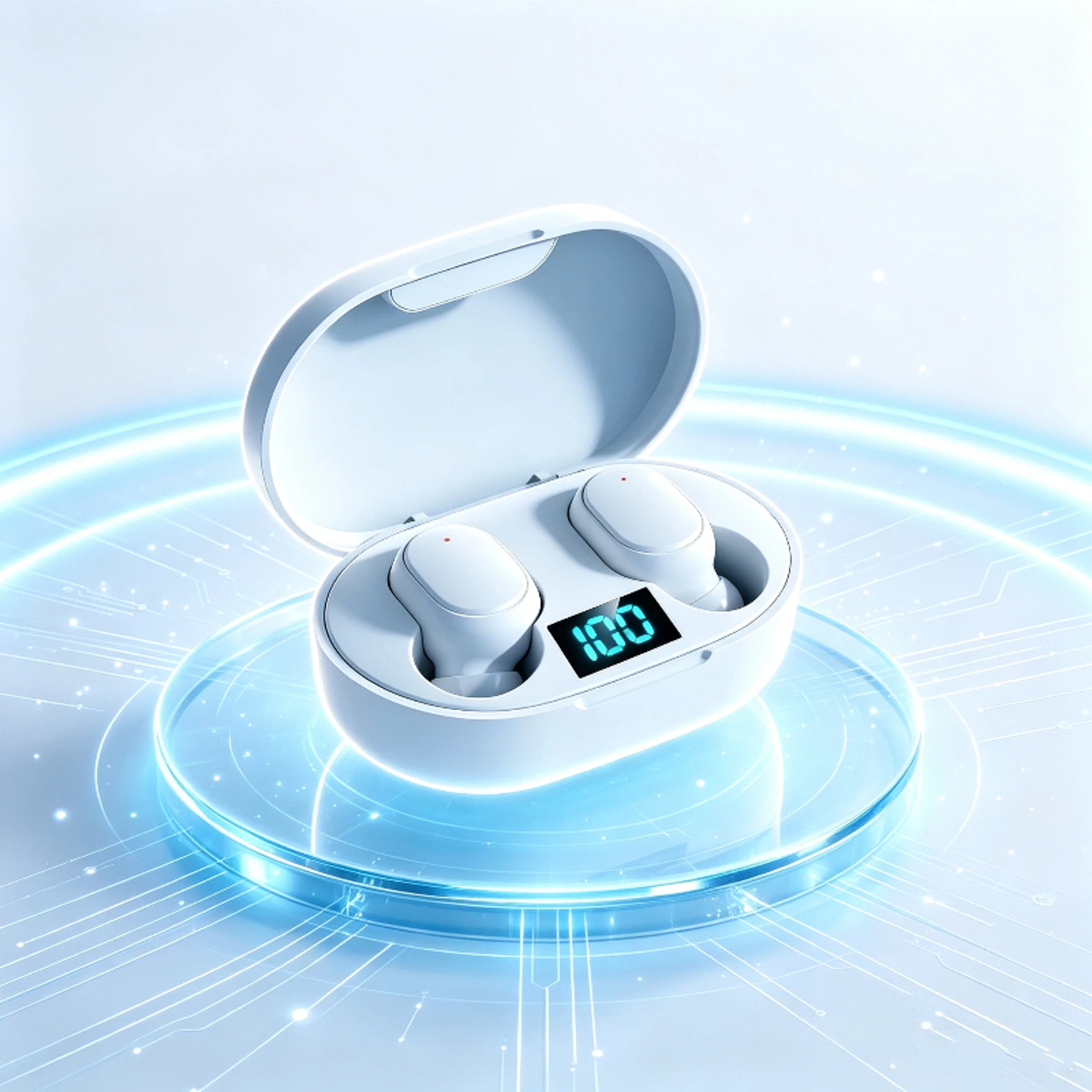 Wireless Earbuds With LED Display HiFi Low Latency Bluetooth Sports Earbuds 0