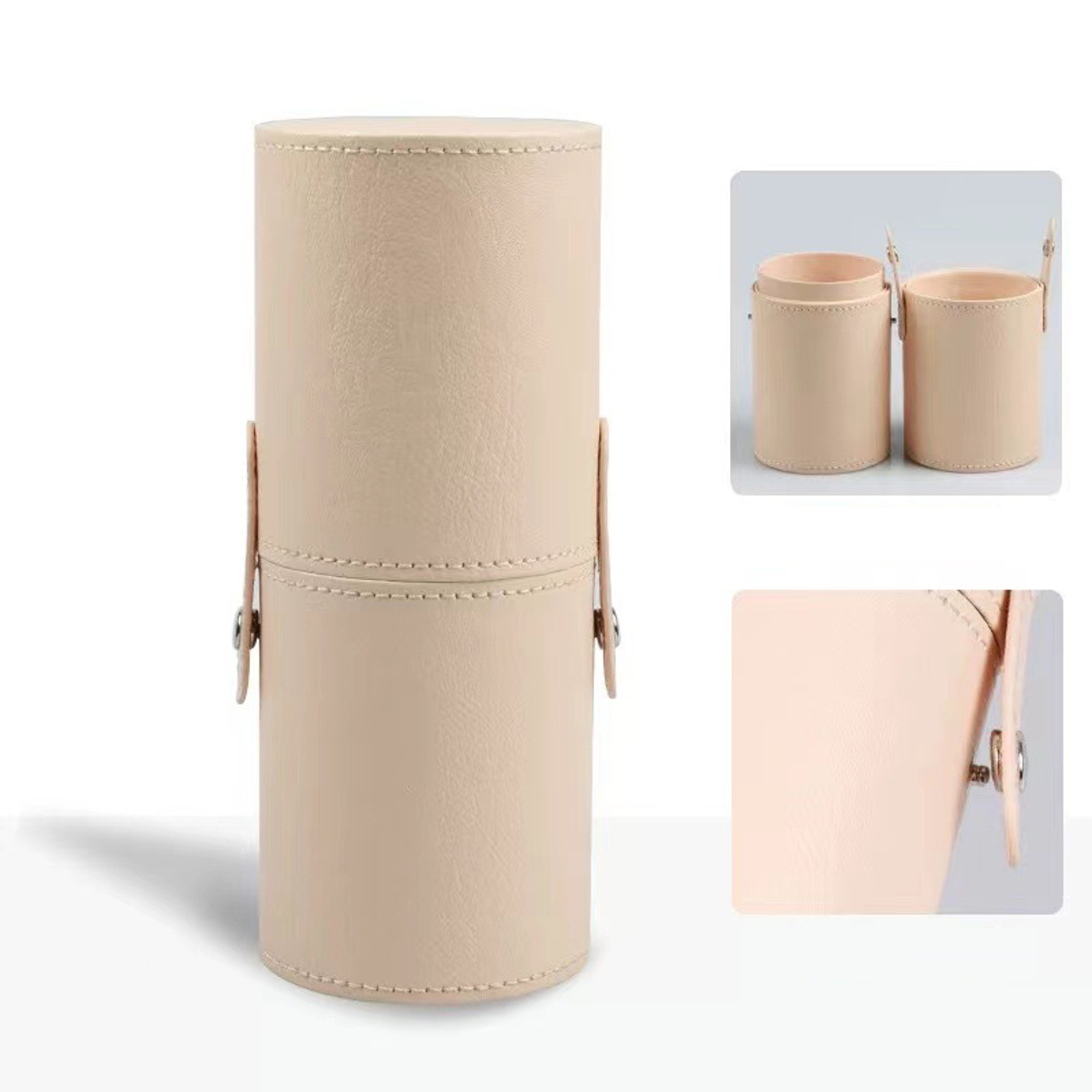 PU Leather Makeup Brush Holder Travel Makeup Brush Case Dustproof Cosmetic Organizer 8