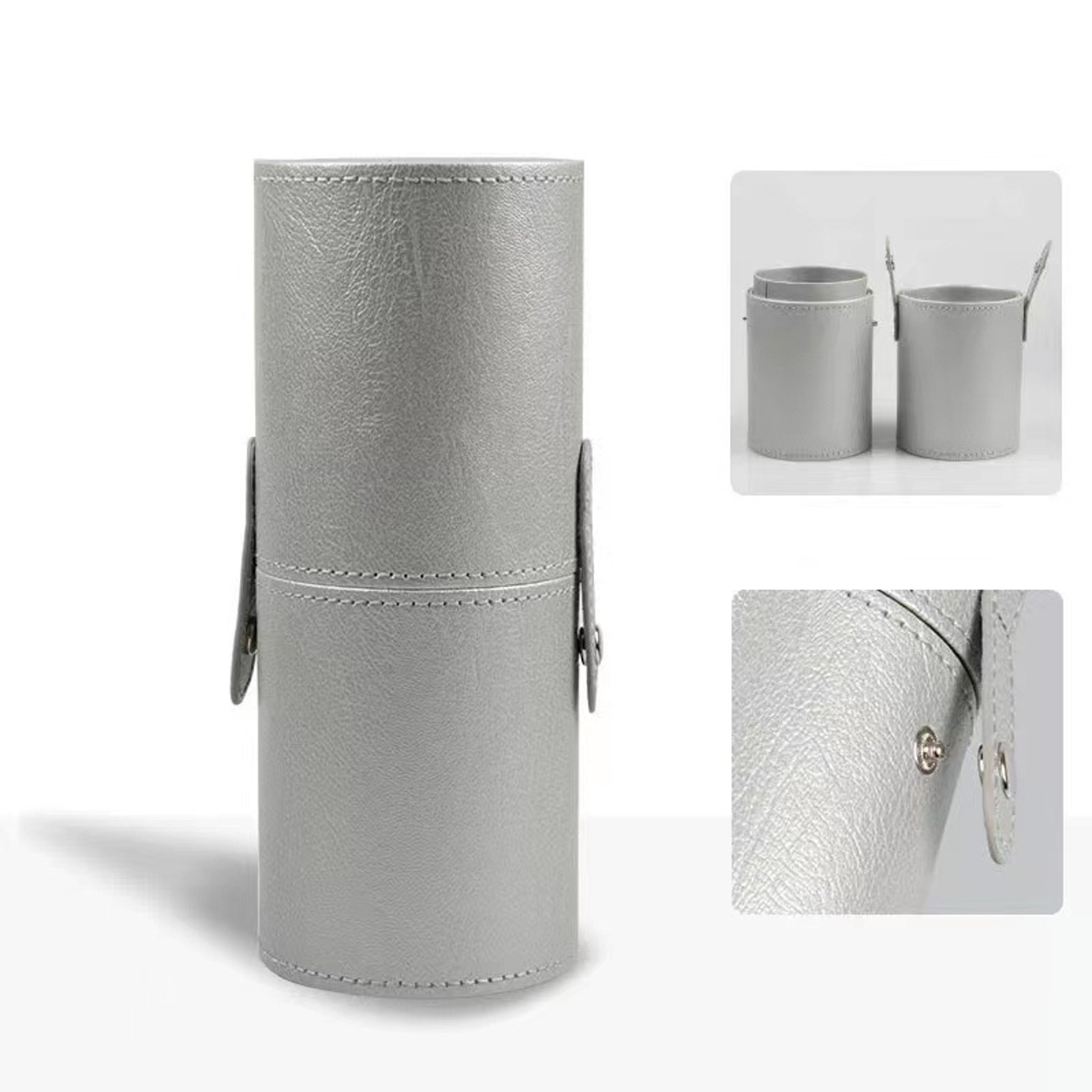 PU Leather Makeup Brush Holder Travel Makeup Brush Case Dustproof Cosmetic Organizer 12