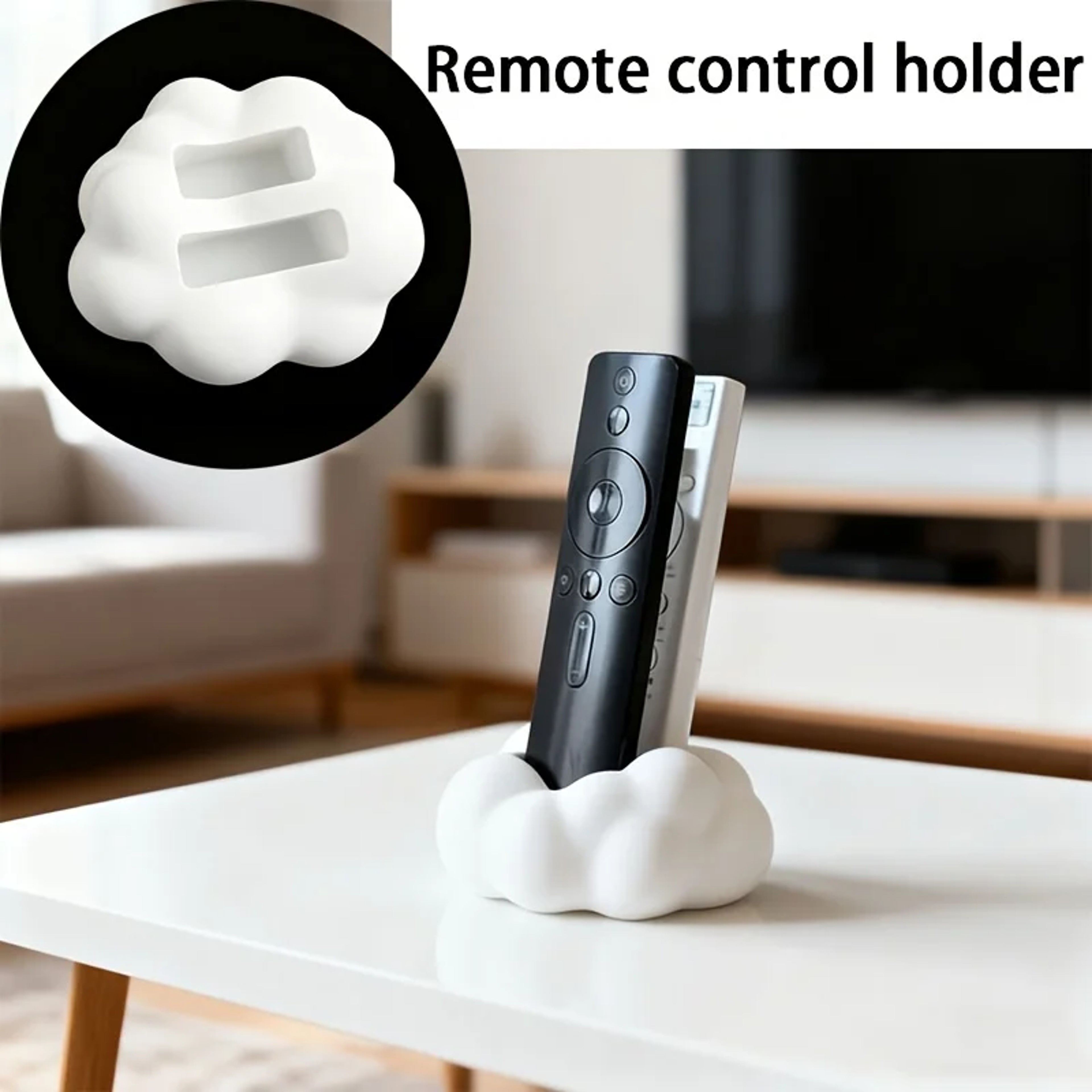 Tabletop Remote Control Holder and Desktop Organizer Storage Rack – view 1