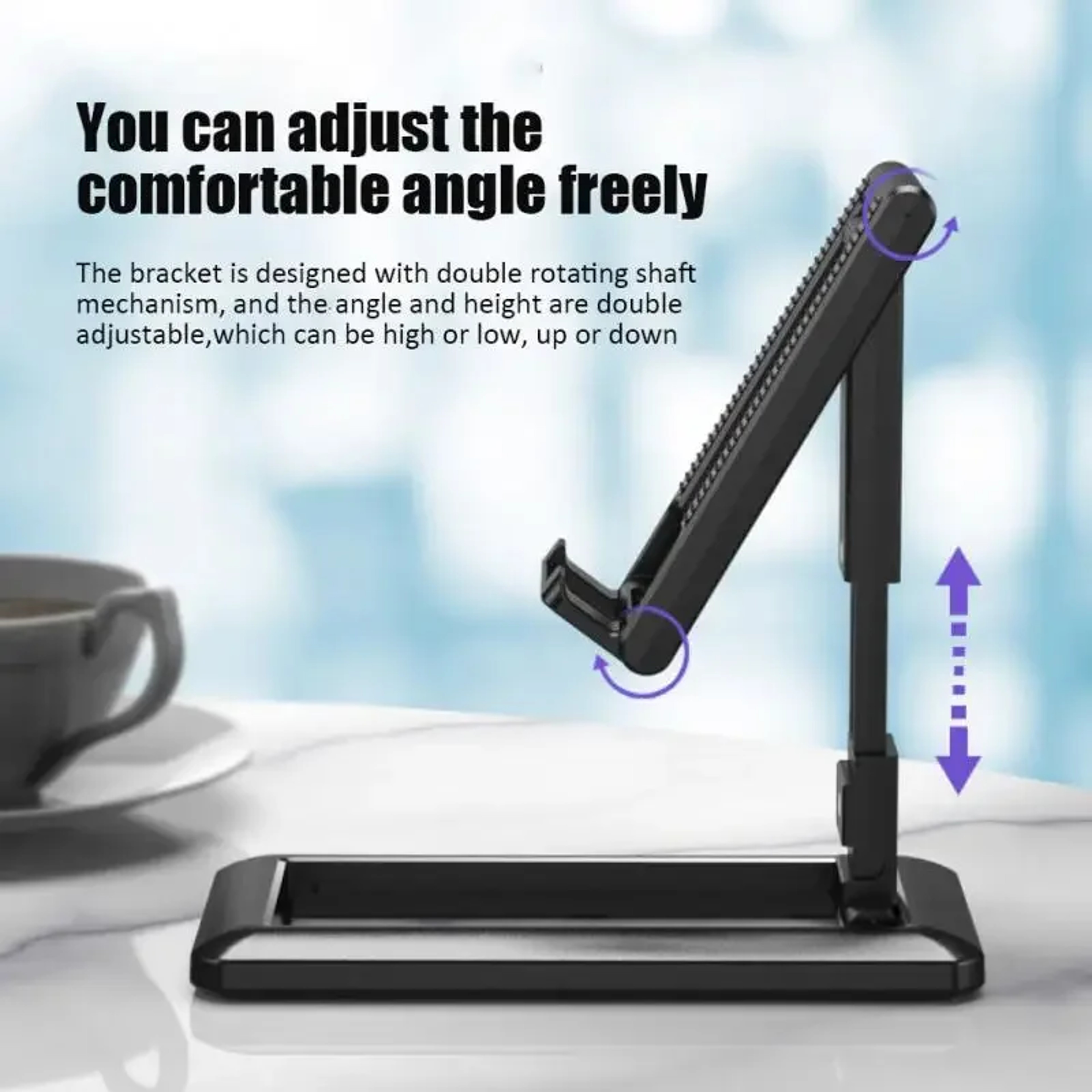 Adjustable Tablet Stand For Desk Portable Phone And Laptop Holder 2