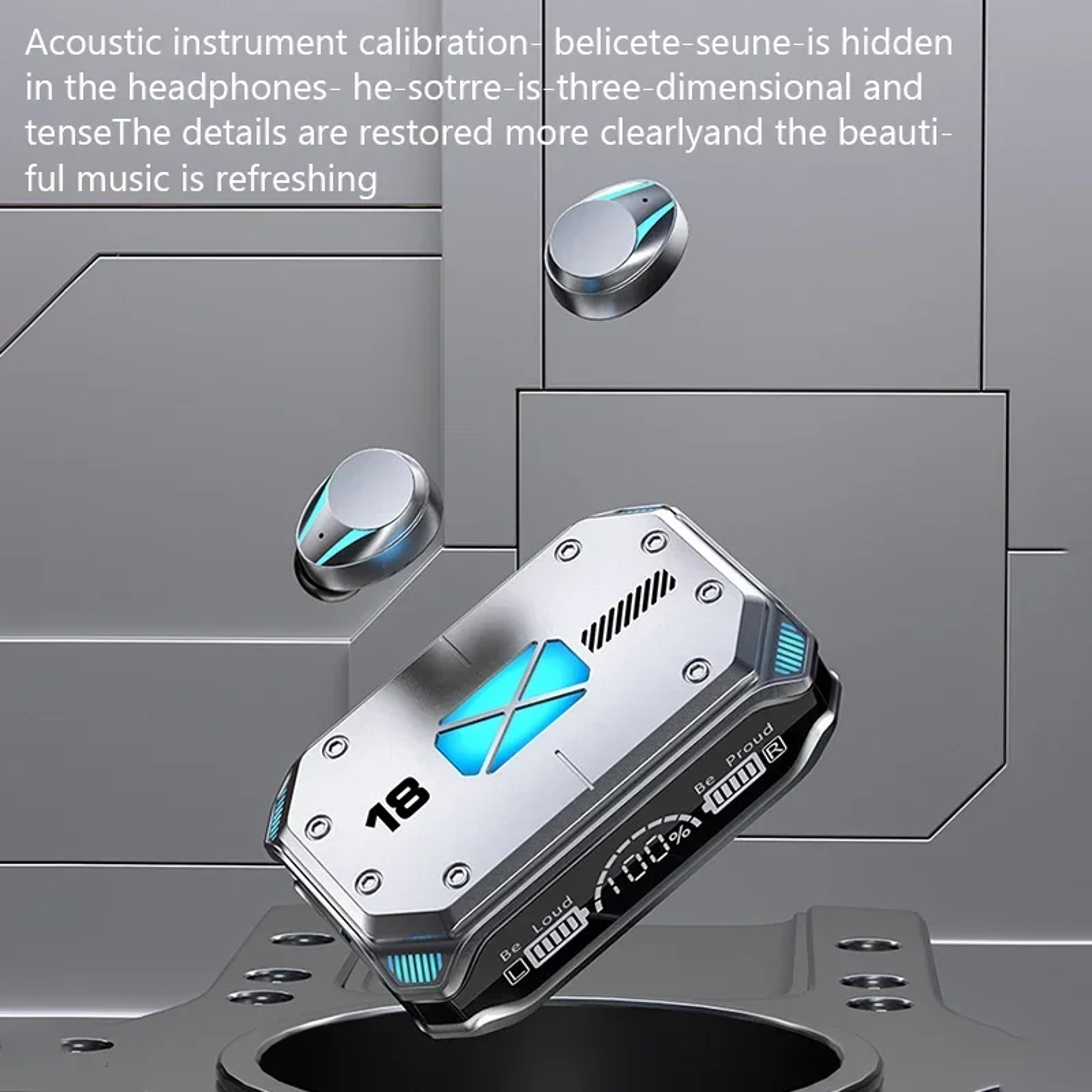 Smart Touch Bluetooth Earbuds with LED Display and Wireless Stereo Sound – view 3