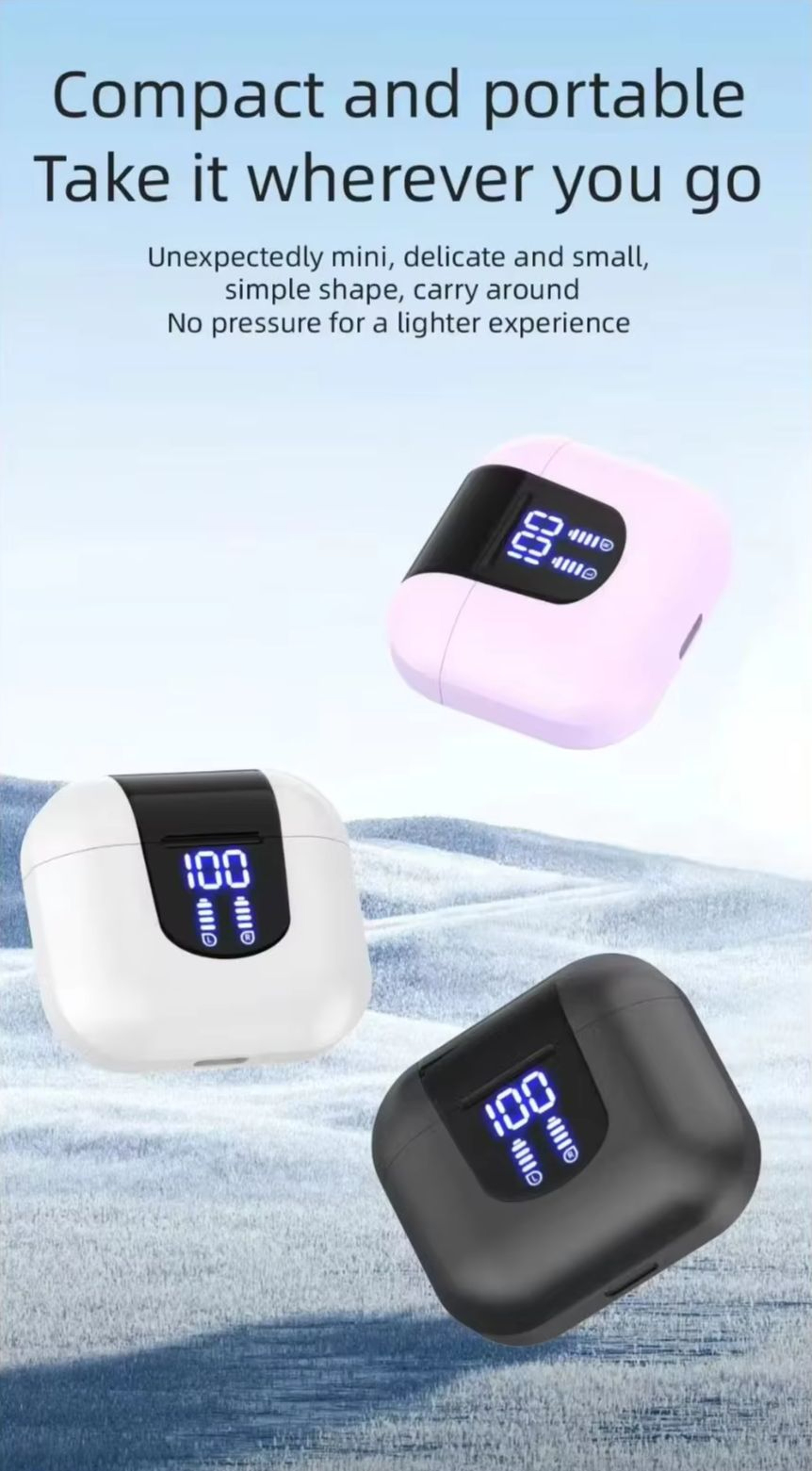 True Wireless Bluetooth Earbuds With LED Power Display And Low Latency Stereo 2