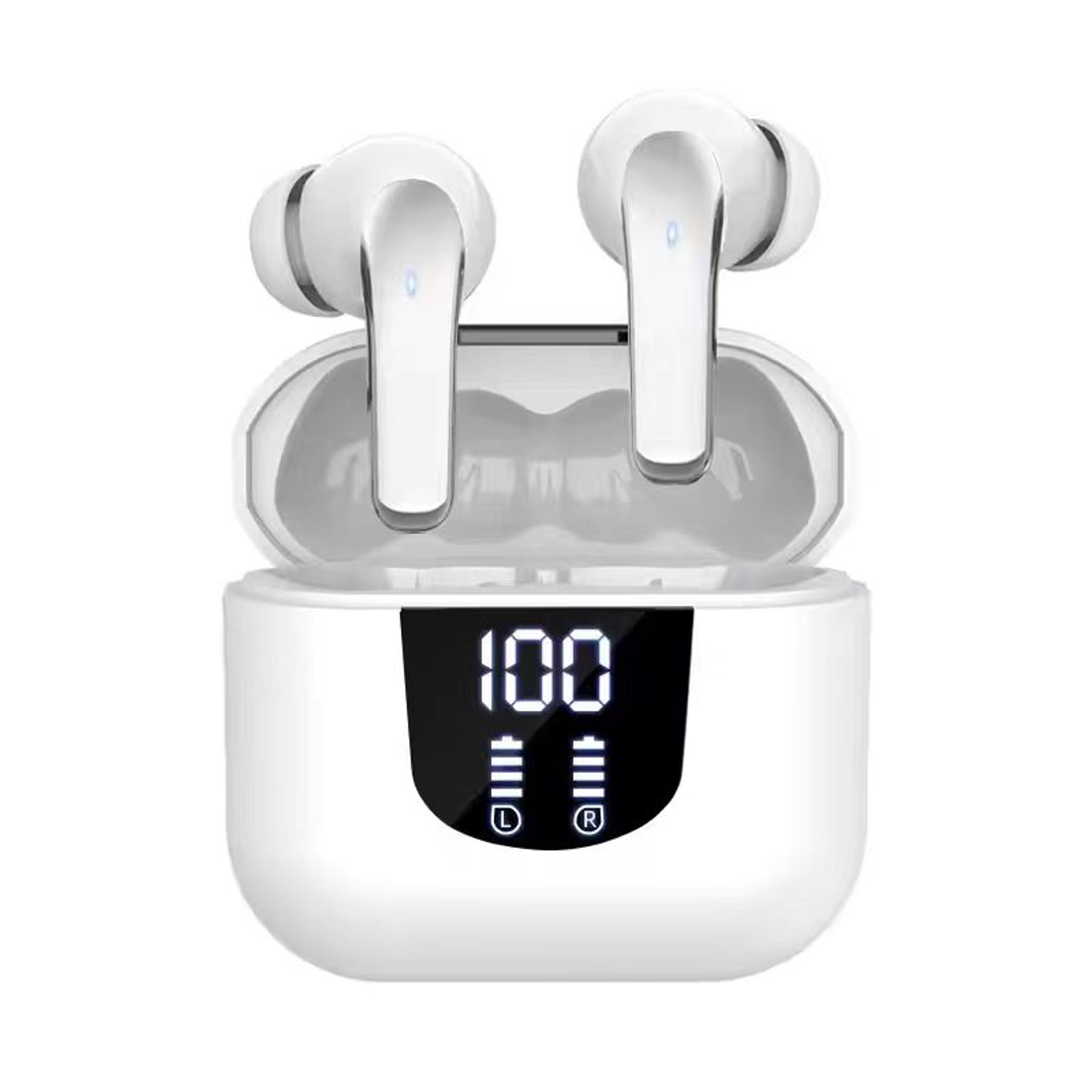 True Wireless Bluetooth Earbuds With LED Power Display And Low Latency Stereo 6