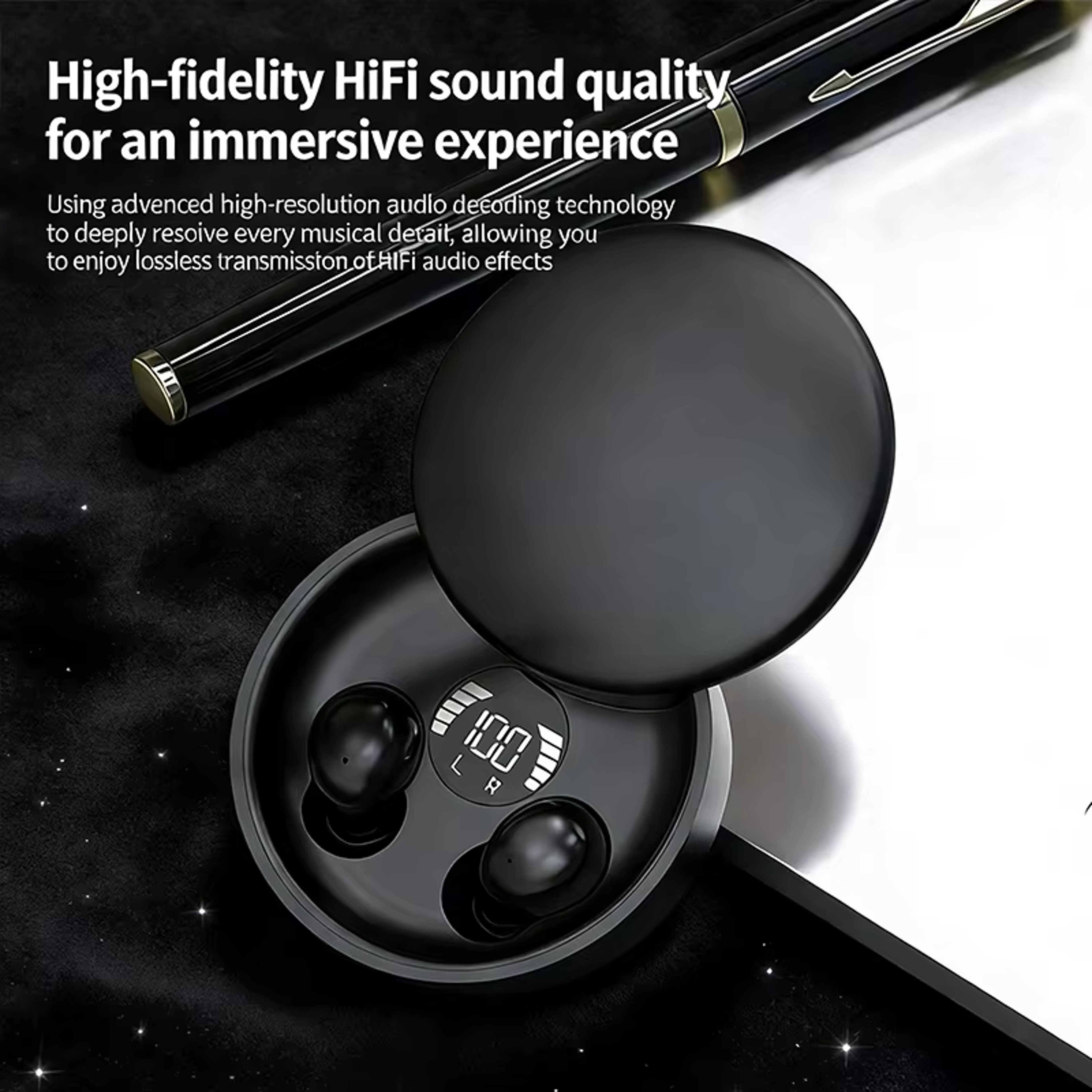 Bluetooth Earbuds Mini Invisible Sleep Earbuds with Deep Bass – view 2