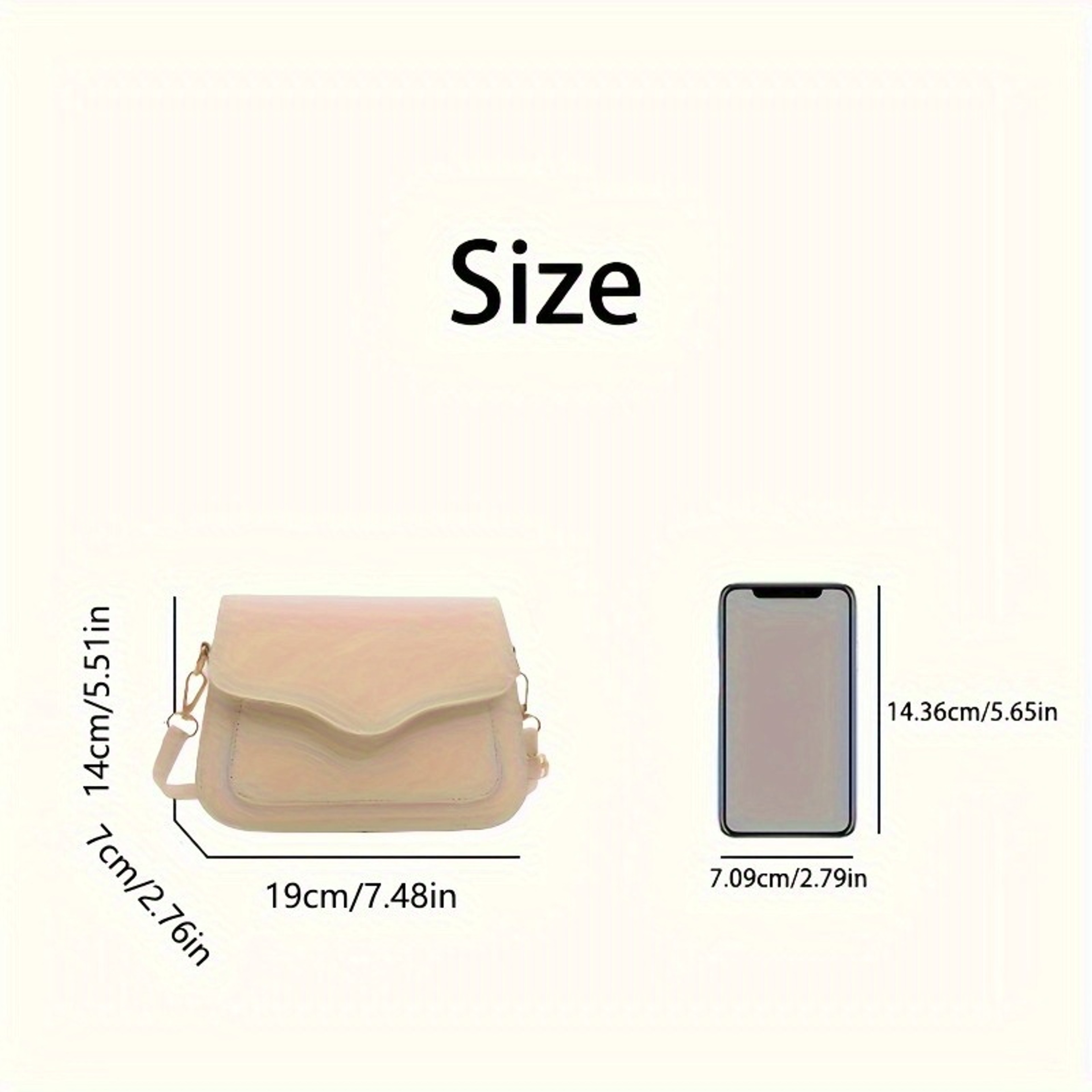 Chic Mini Crossbody Saddle Bag for Women with Buckle Closure – view 5