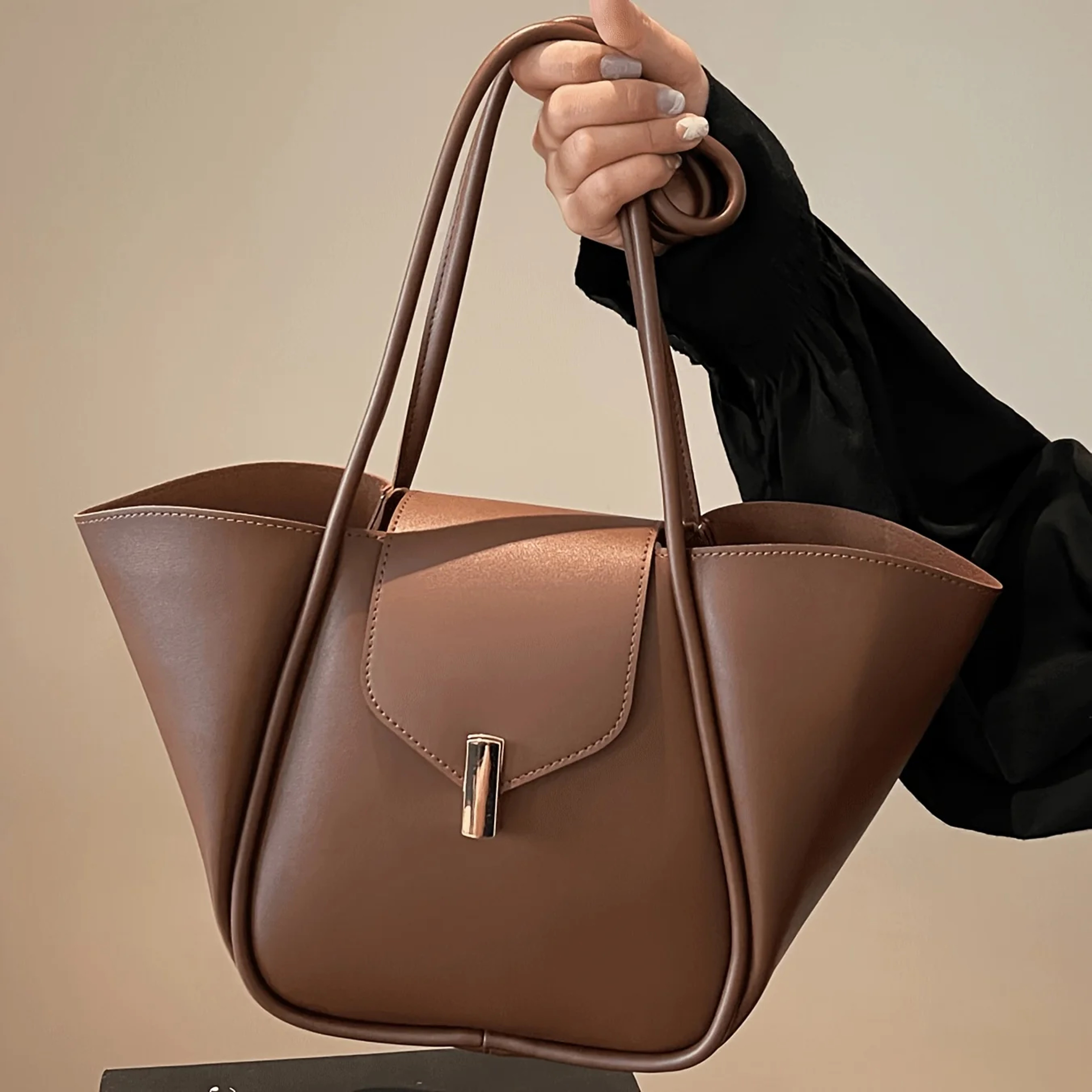 Large Capacity Tote Bag Womens Professional Work Handbag For Office And Travel 0