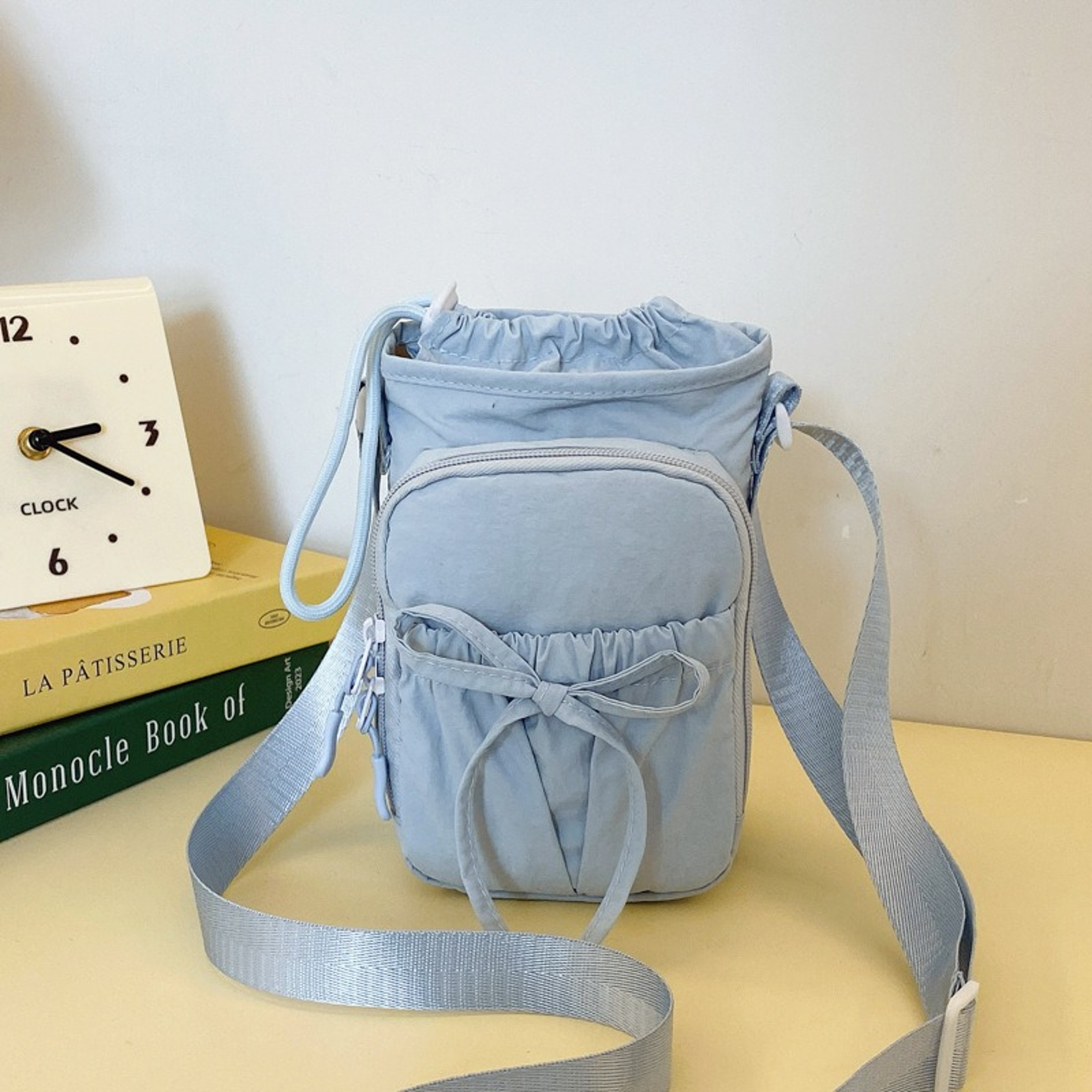 Womens Bow Crossbody Bag With Adjustable Strap And Multi Compartment Storage 10