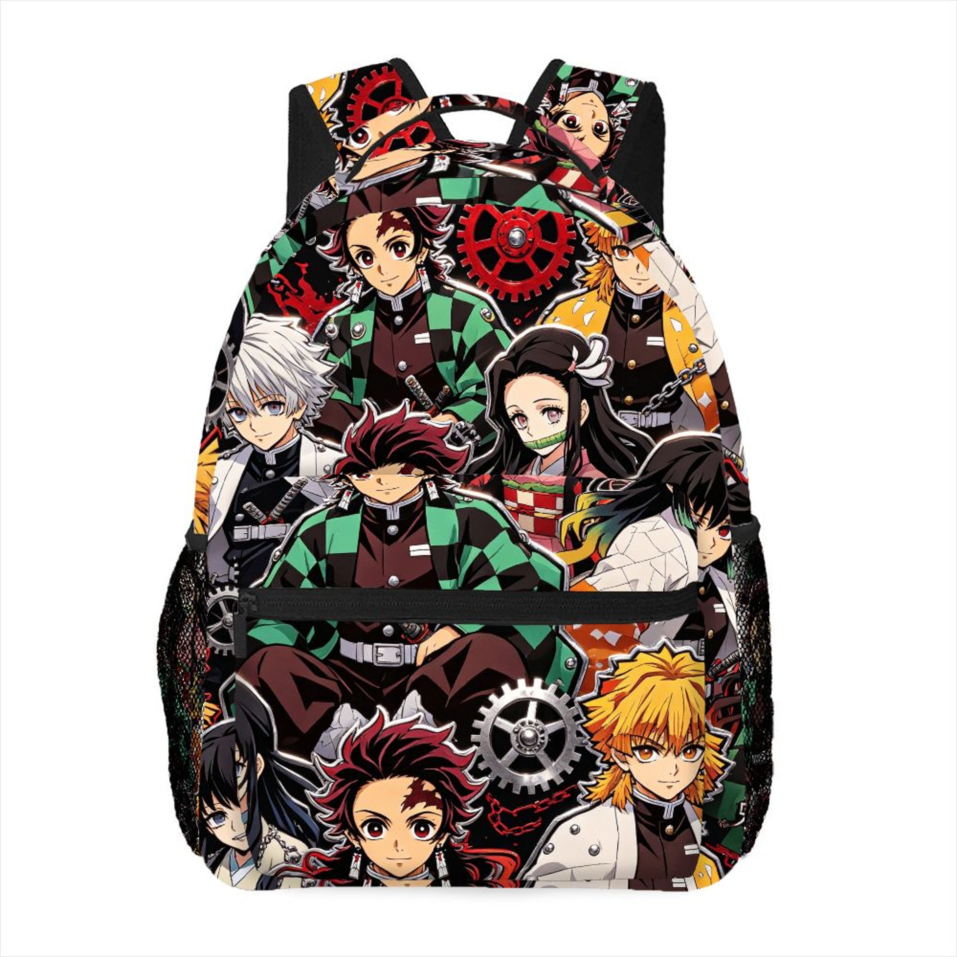 Demon Slayer Anime Backpack Tanjiro Nezuko Large Capacity School Bag – view 7