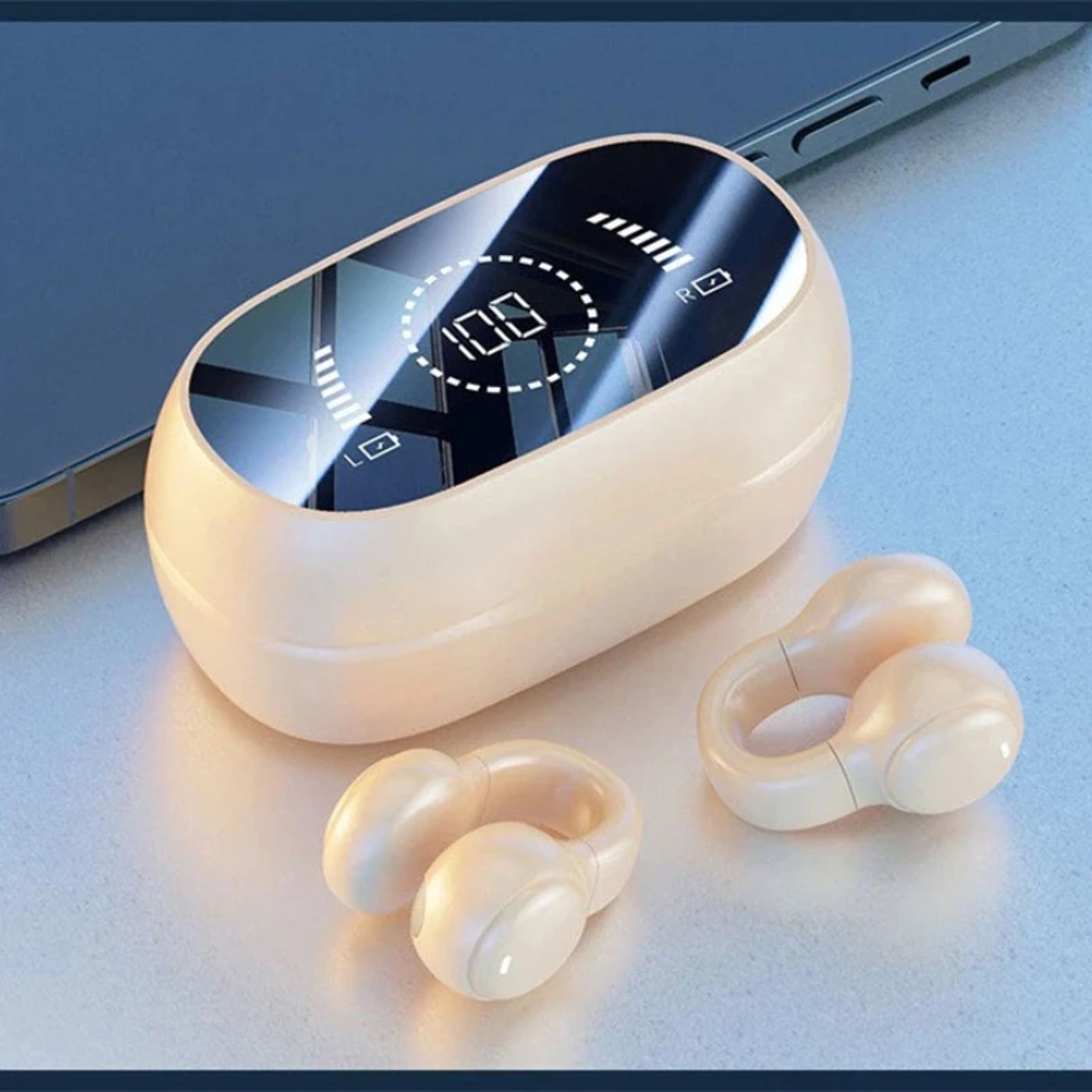 Wireless Bluetooth Earbuds with Digital Display Open Ear Sport Headphones – view 9