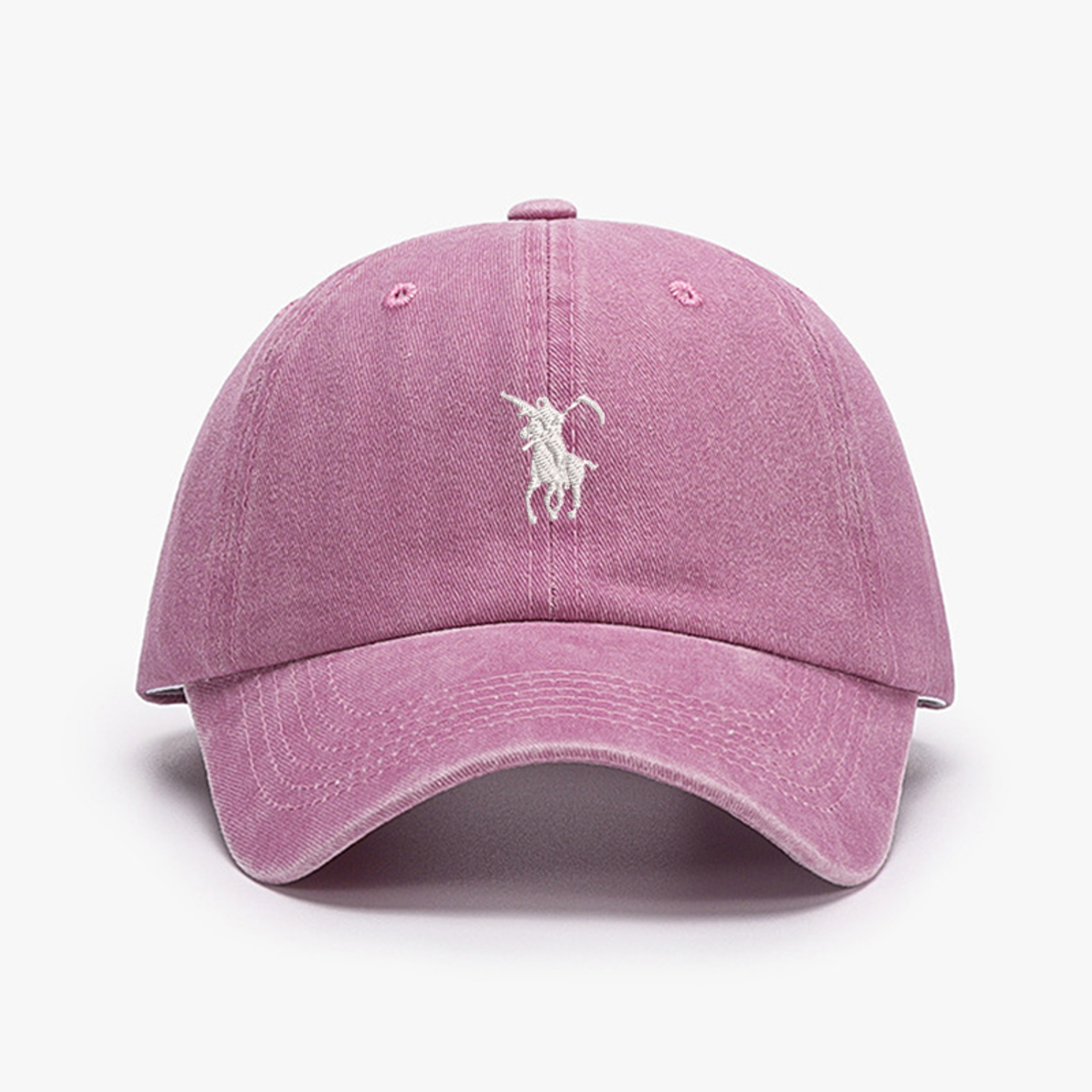 Grim Reaper Embroidered Washed Cotton Dad Cap 3