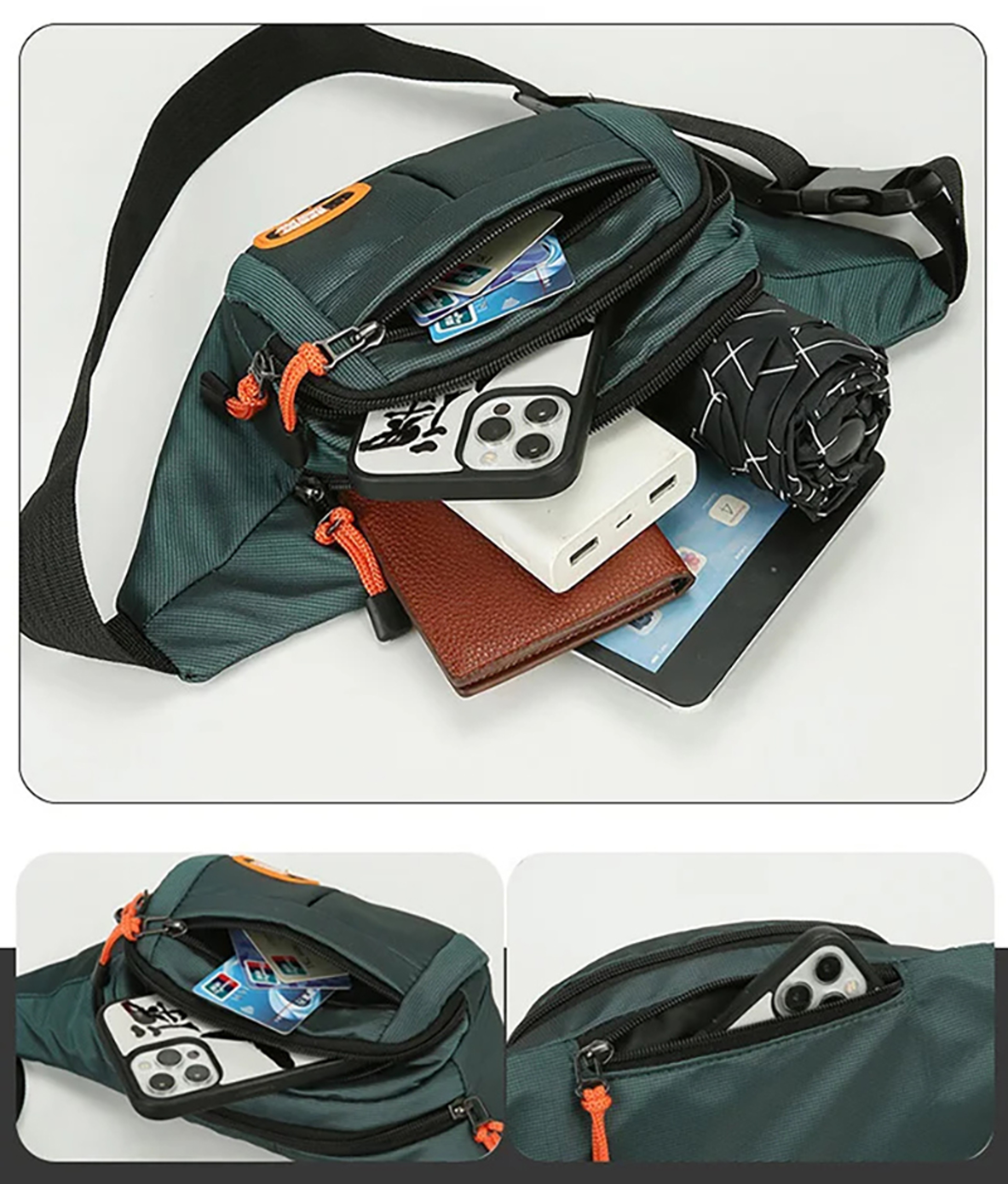 Large Capacity Mobile Waist Bag Anti Splash Work Belt Bag for Men and Women – view 2