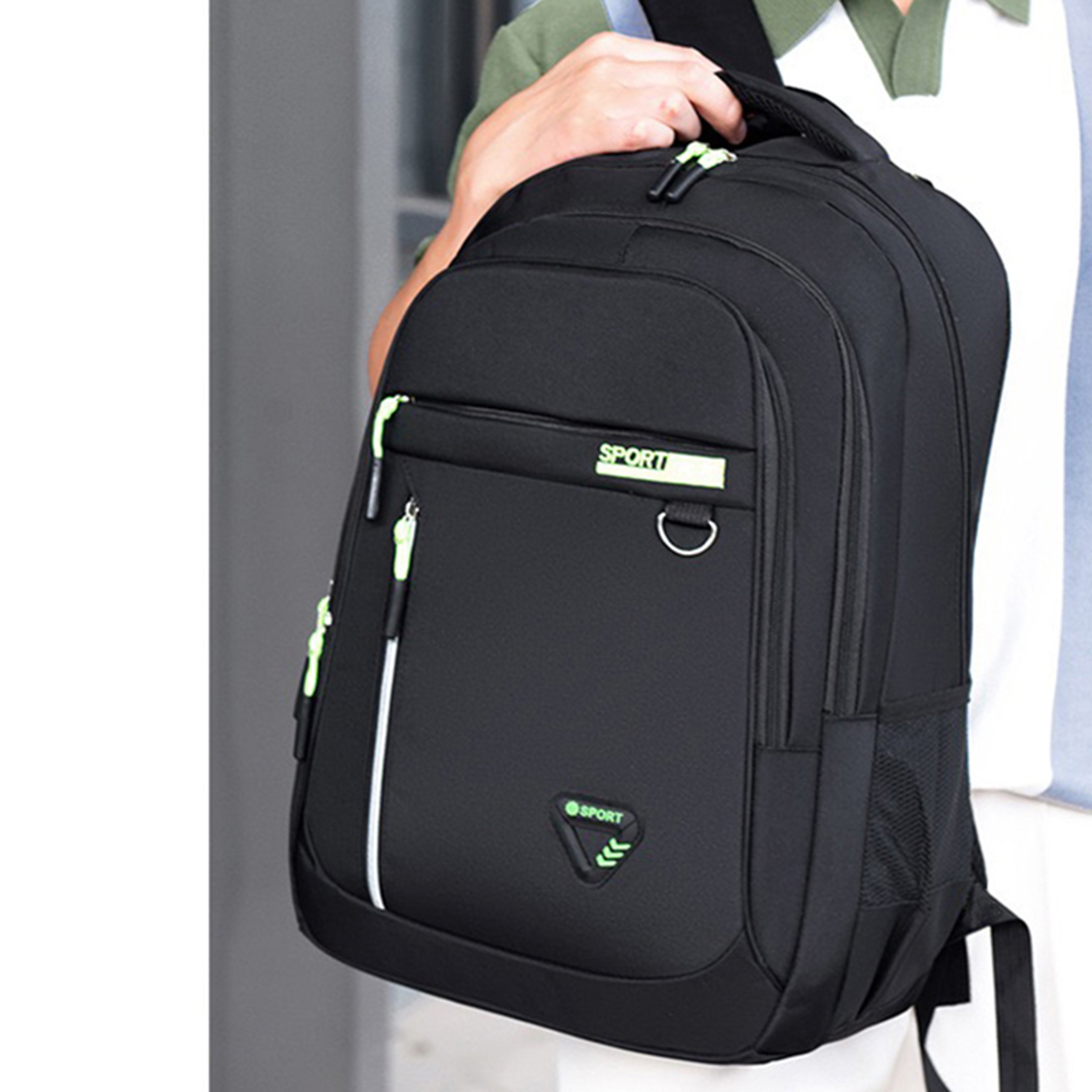 Multi Pocket Nylon Business Travel Backpack For Men And Women 5