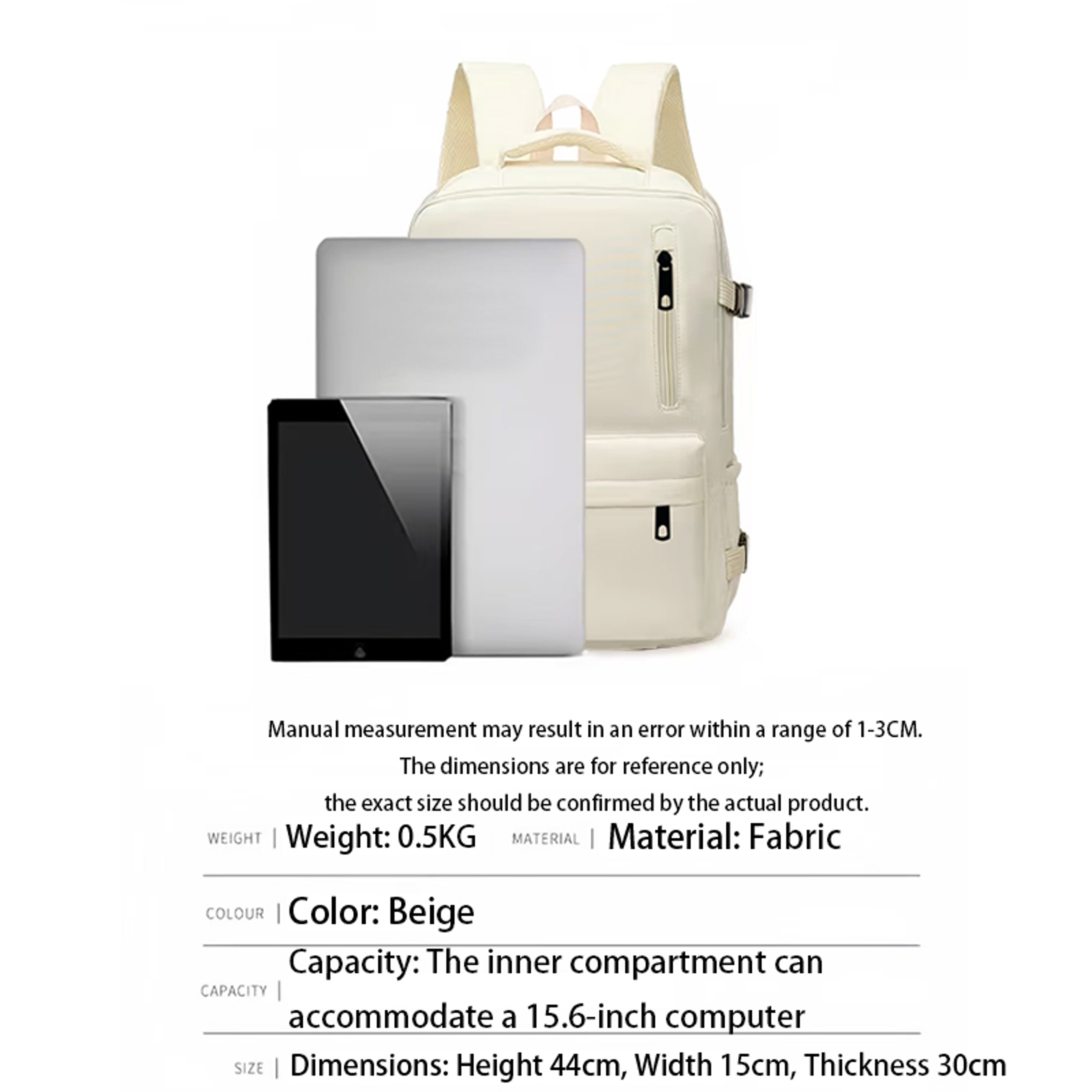 Lightweight Multi Pocket Laptop Backpack for Work Travel and Daily Use – view 2