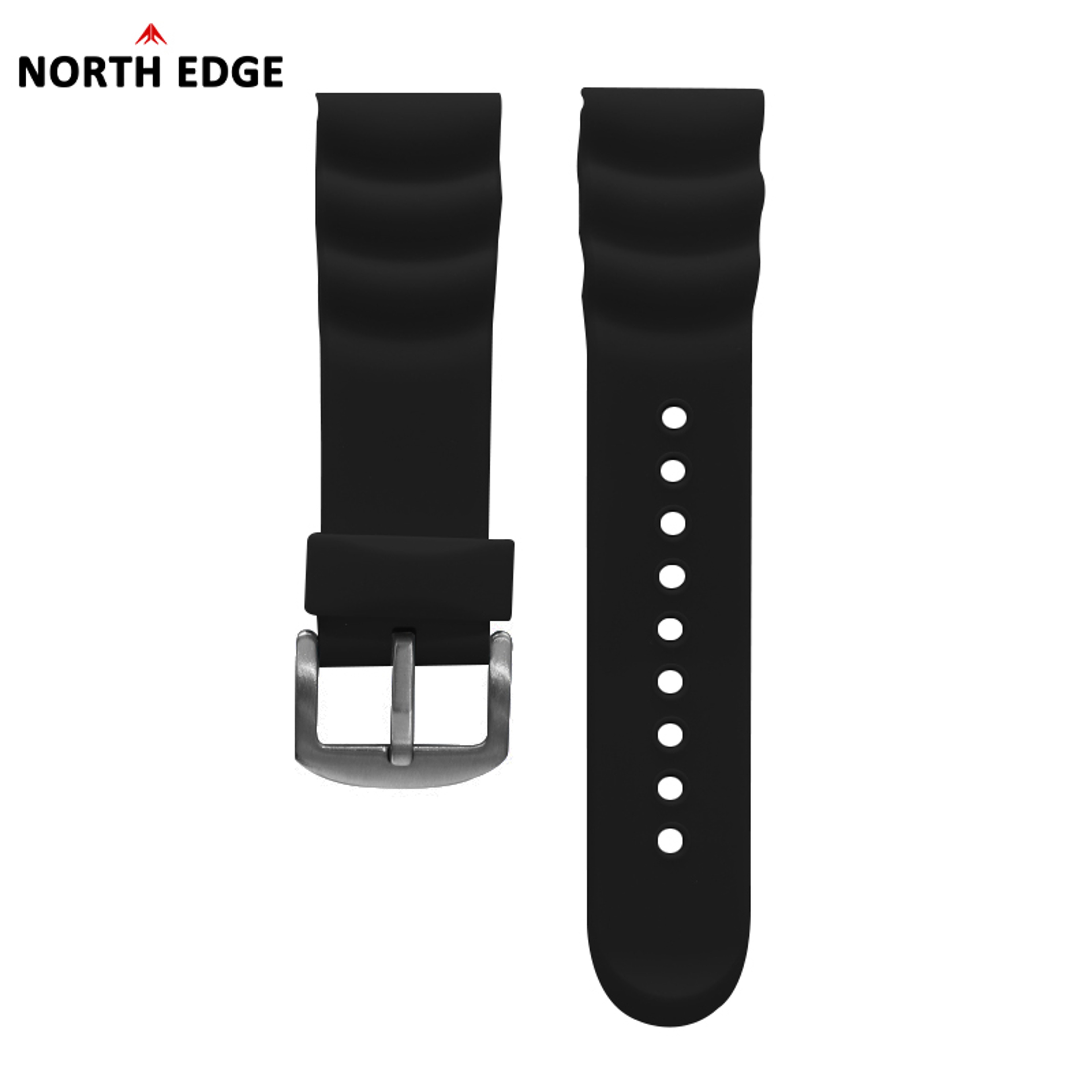 Soft Rubber Watch Strap Durable Replacement Watch Band 5
