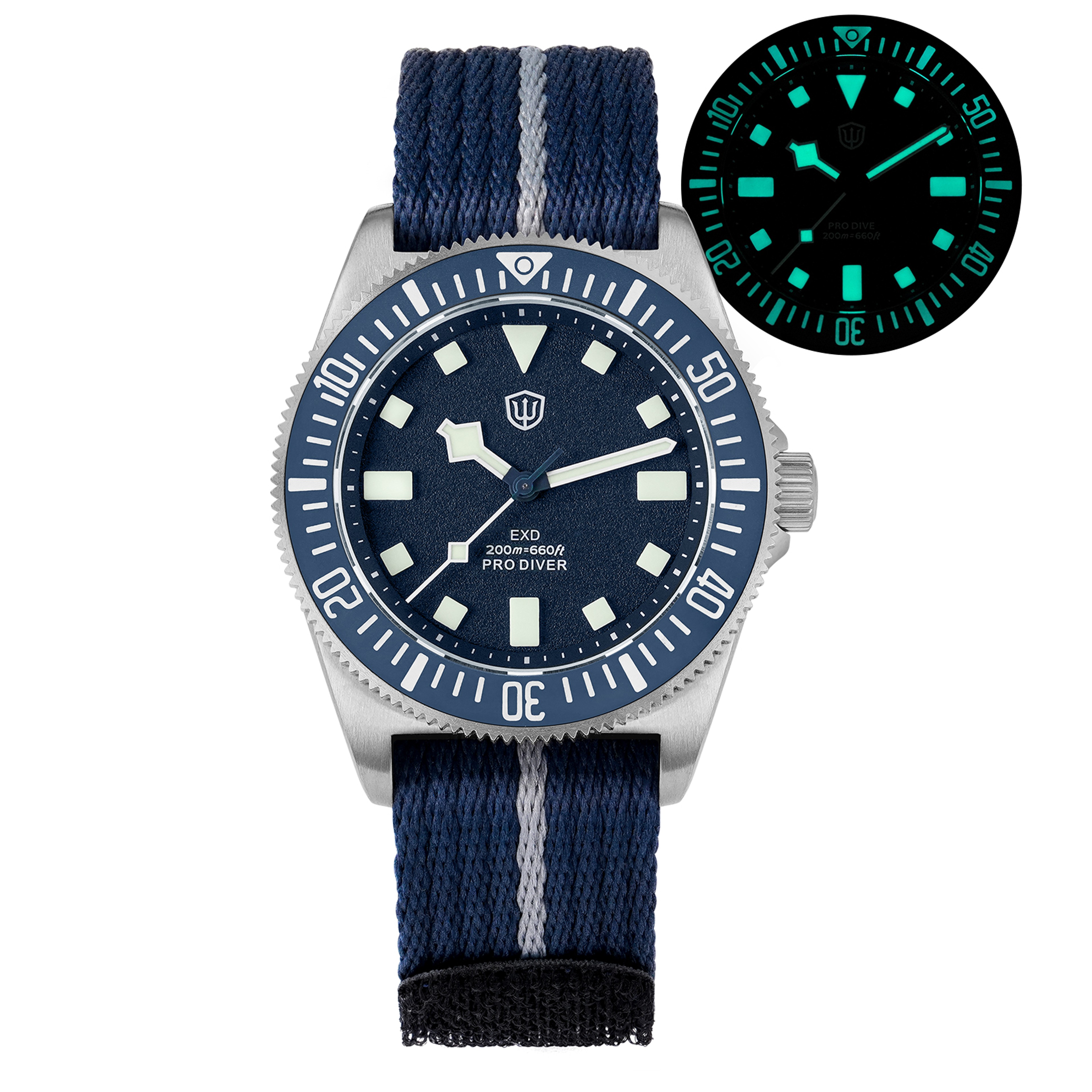 Titanium Sweep Quartz Sapphire Ceramic Bezel Dive Watch With Lume 6