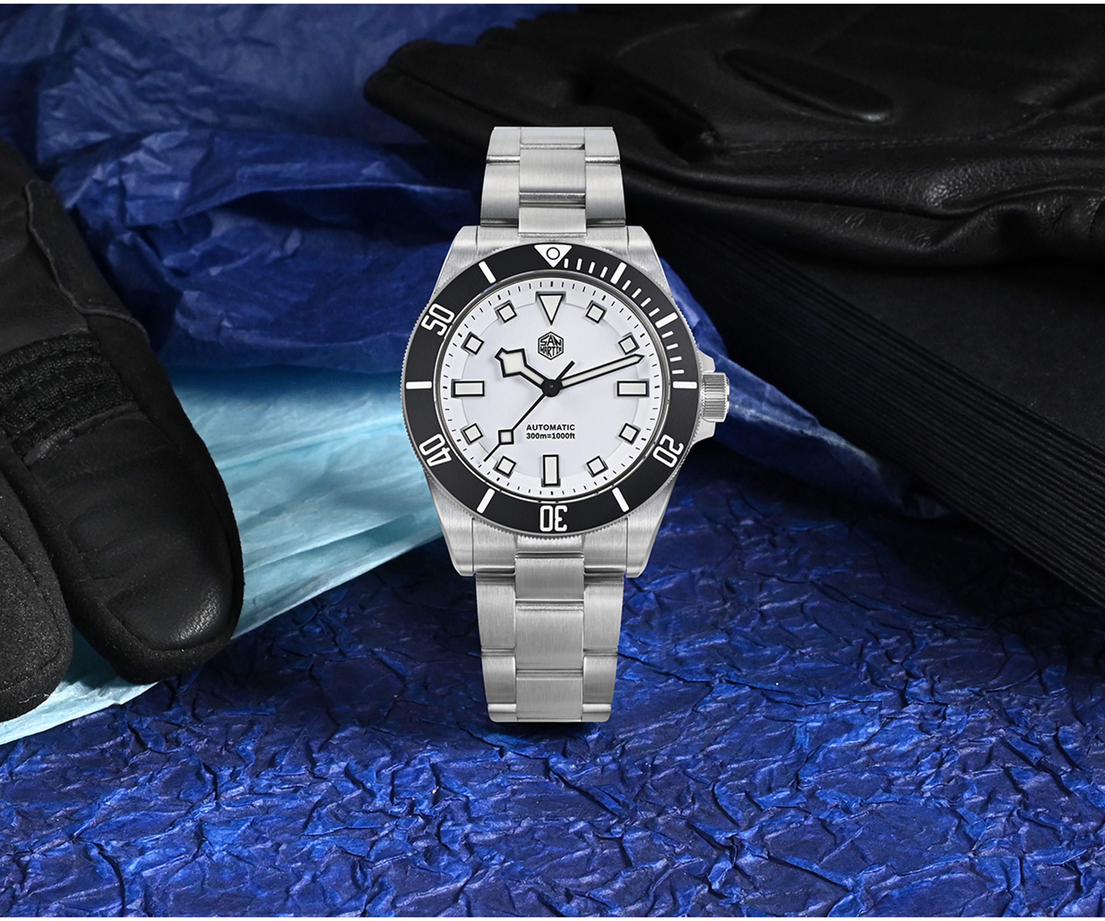 Titanium Diving Watch Automatic Movement Waterproof Mens Luxury Dive Watch – view 3