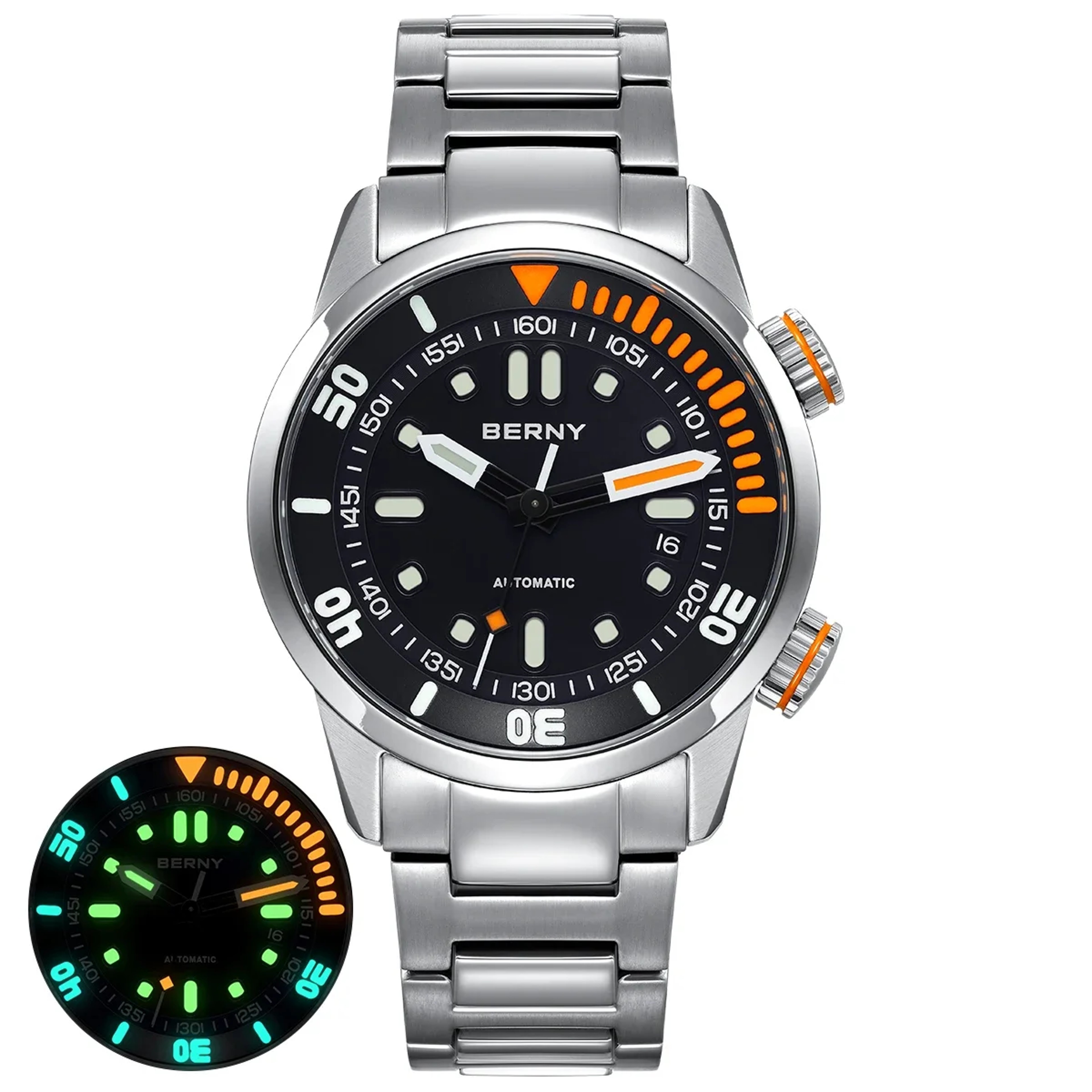 Super Luminous Automatic Dive Watch For Men With Sapphire Crystal 5