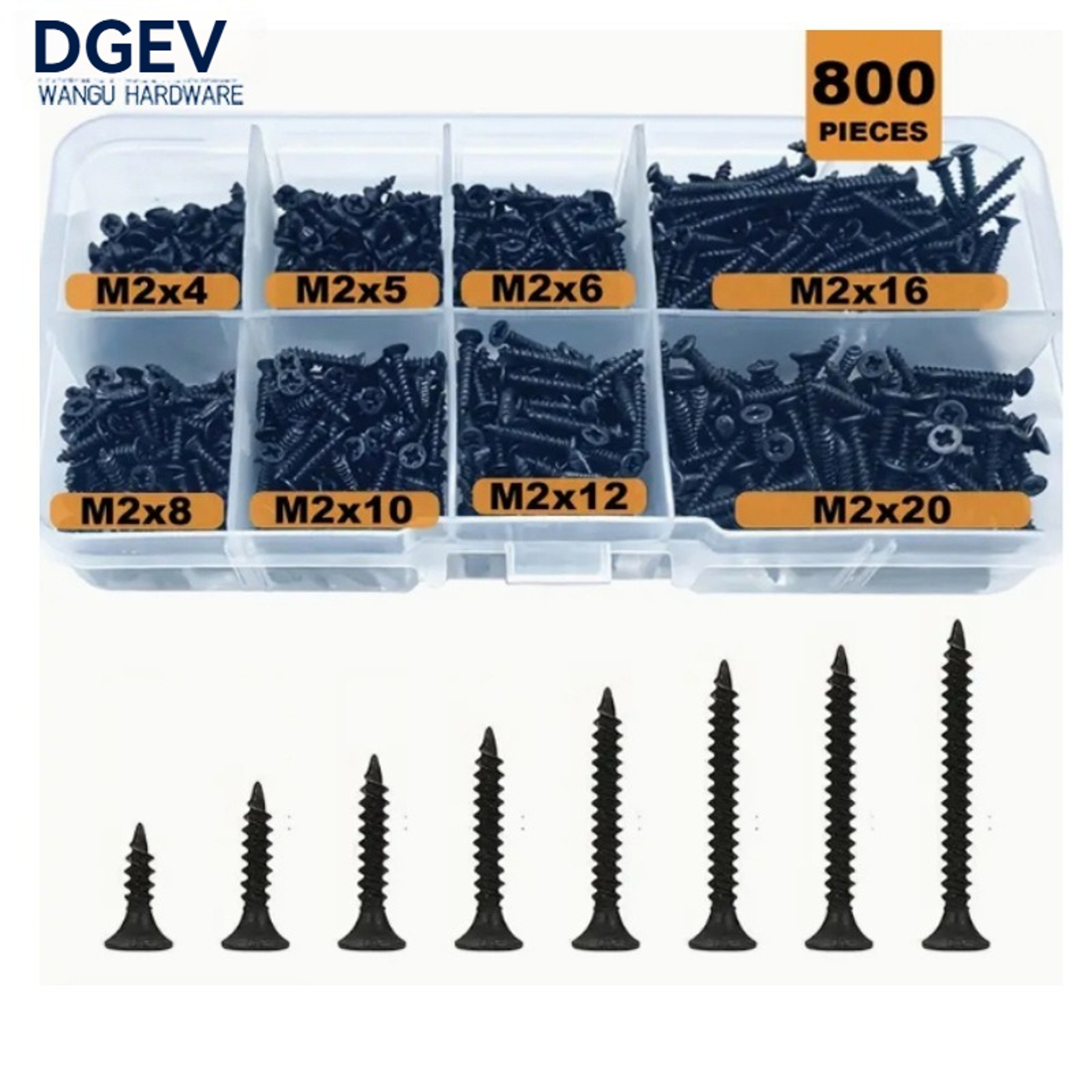 Phillips Self Tapping Screw Set For Metal Plastic And Aluminum Electrical Assembly 5