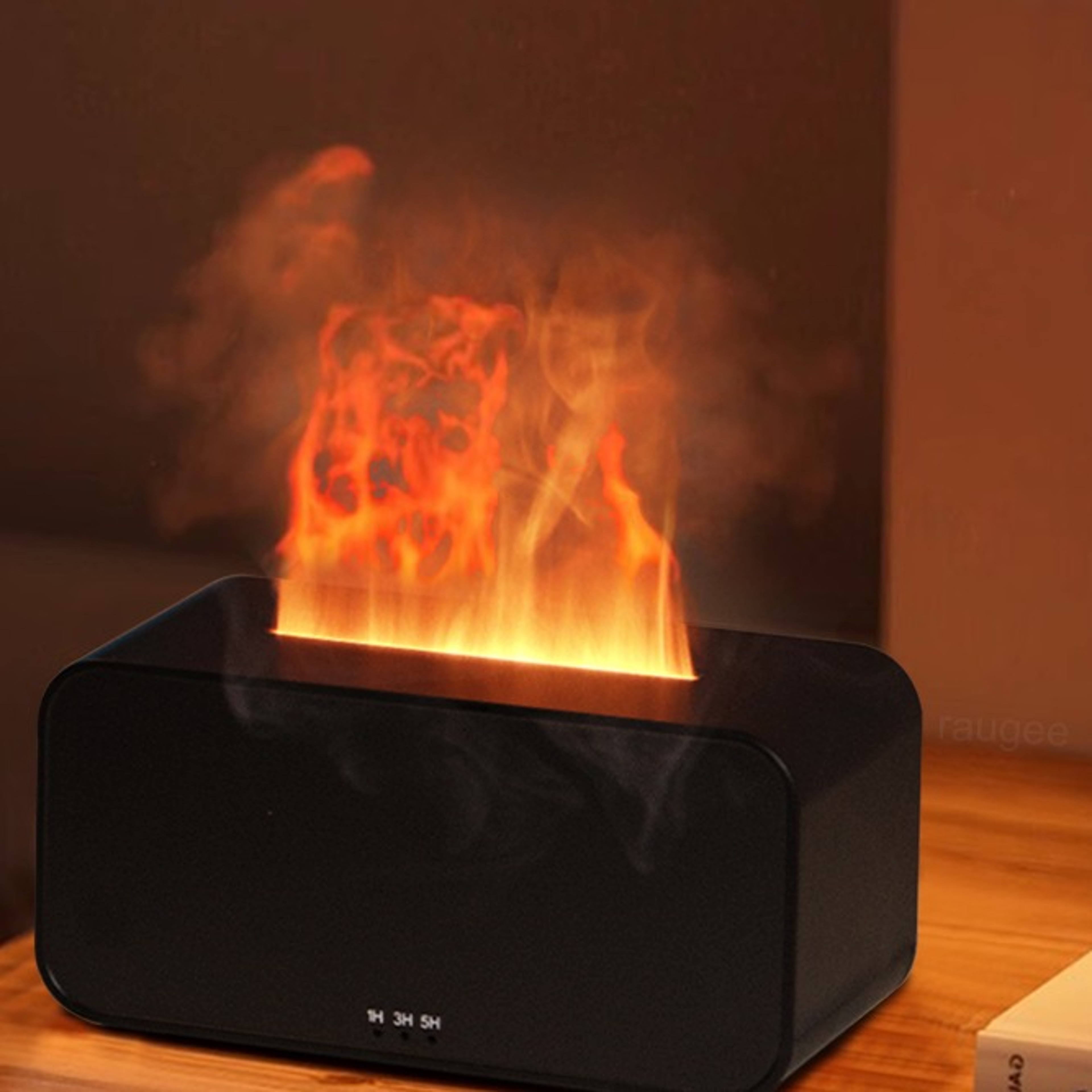 Flame Aroma Diffuser Essential Oil Humidifier with LED Ambient Lightjpg