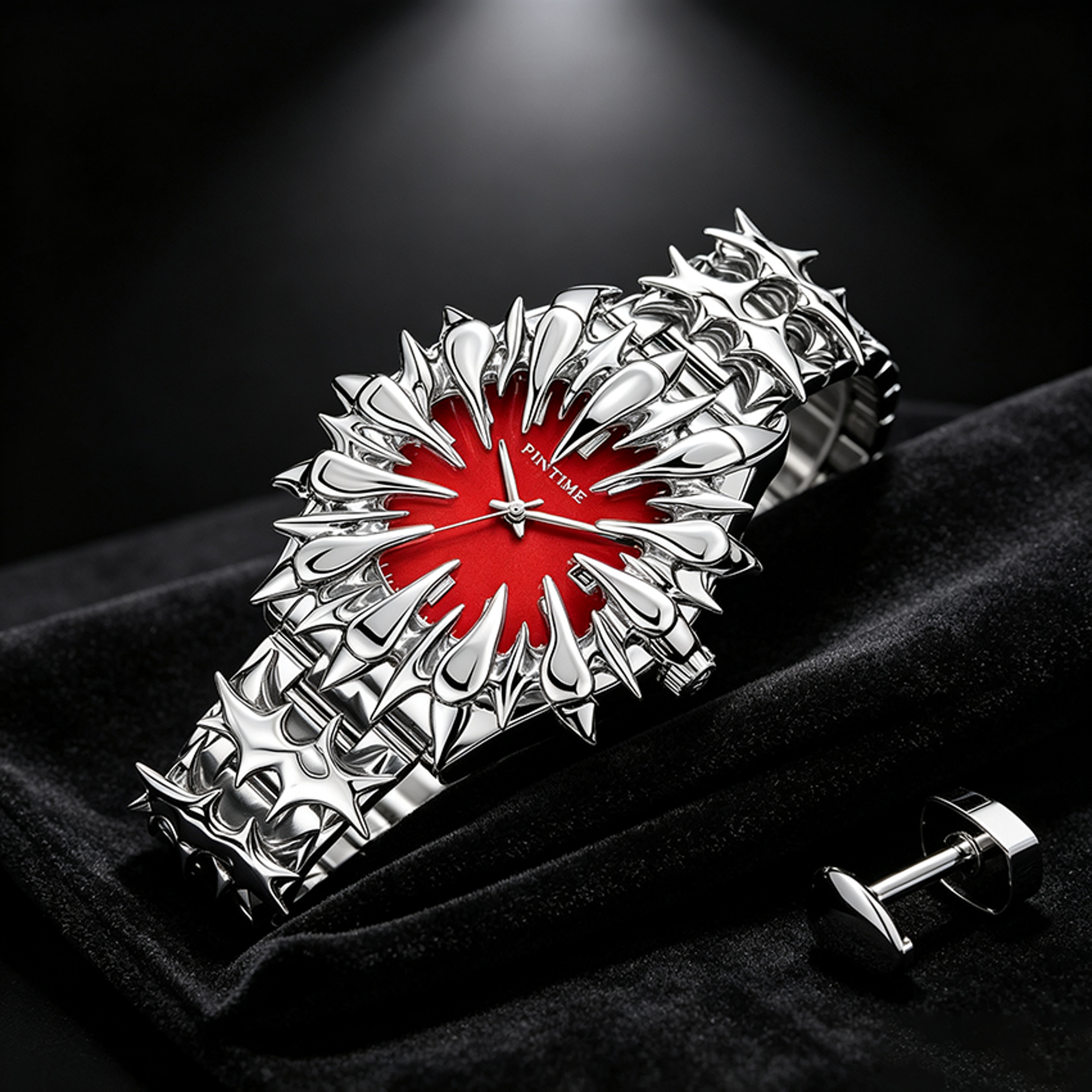 Handmade Dragon Scale Gothic Quartz Watch For Men 1