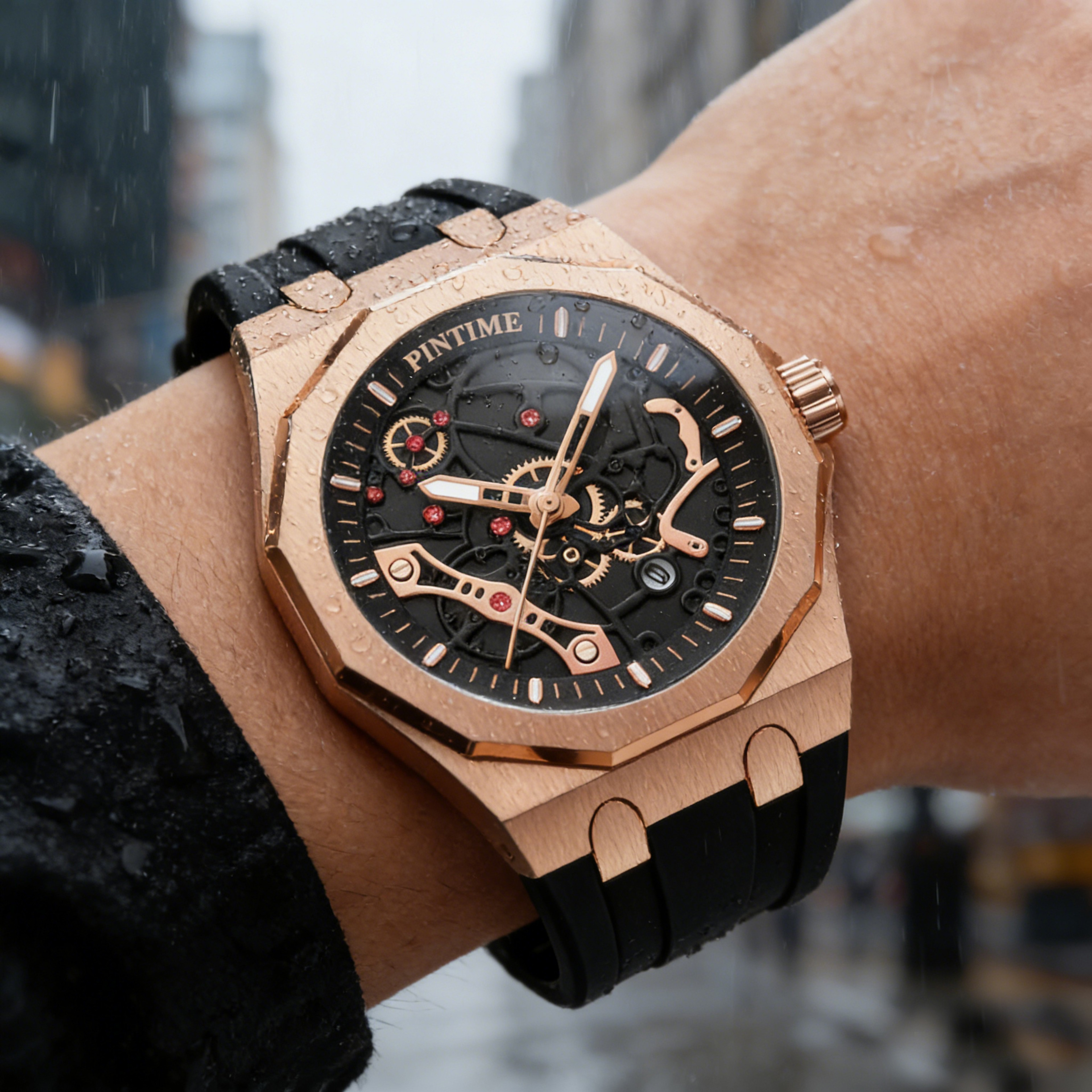 Luxury Automatic Mechanical Watch for Men Water Resistant Retro Sports Wristwatch – view 4