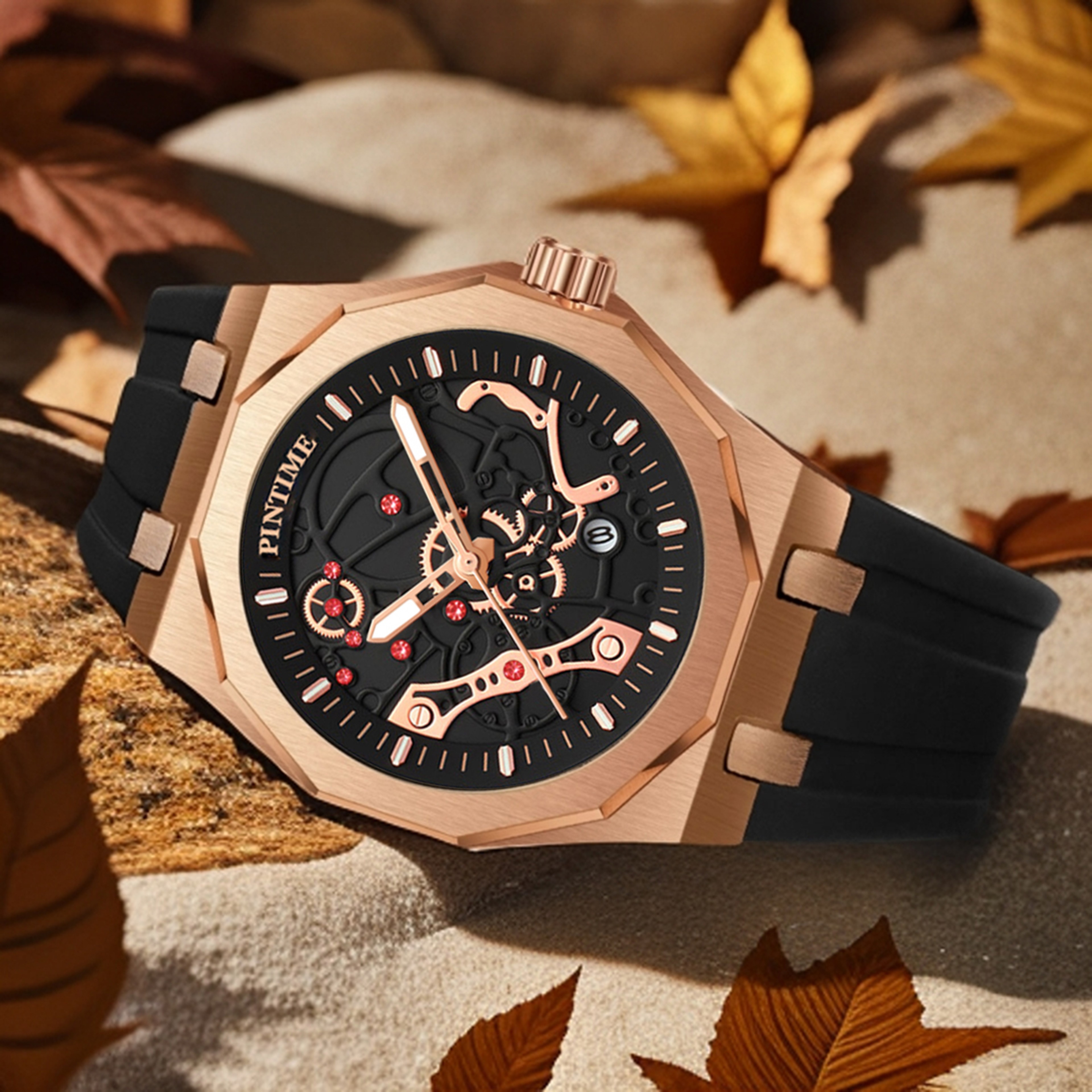 Luxury Automatic Mechanical Watch for Men Water Resistant Retro Sports Wristwatch – view 5