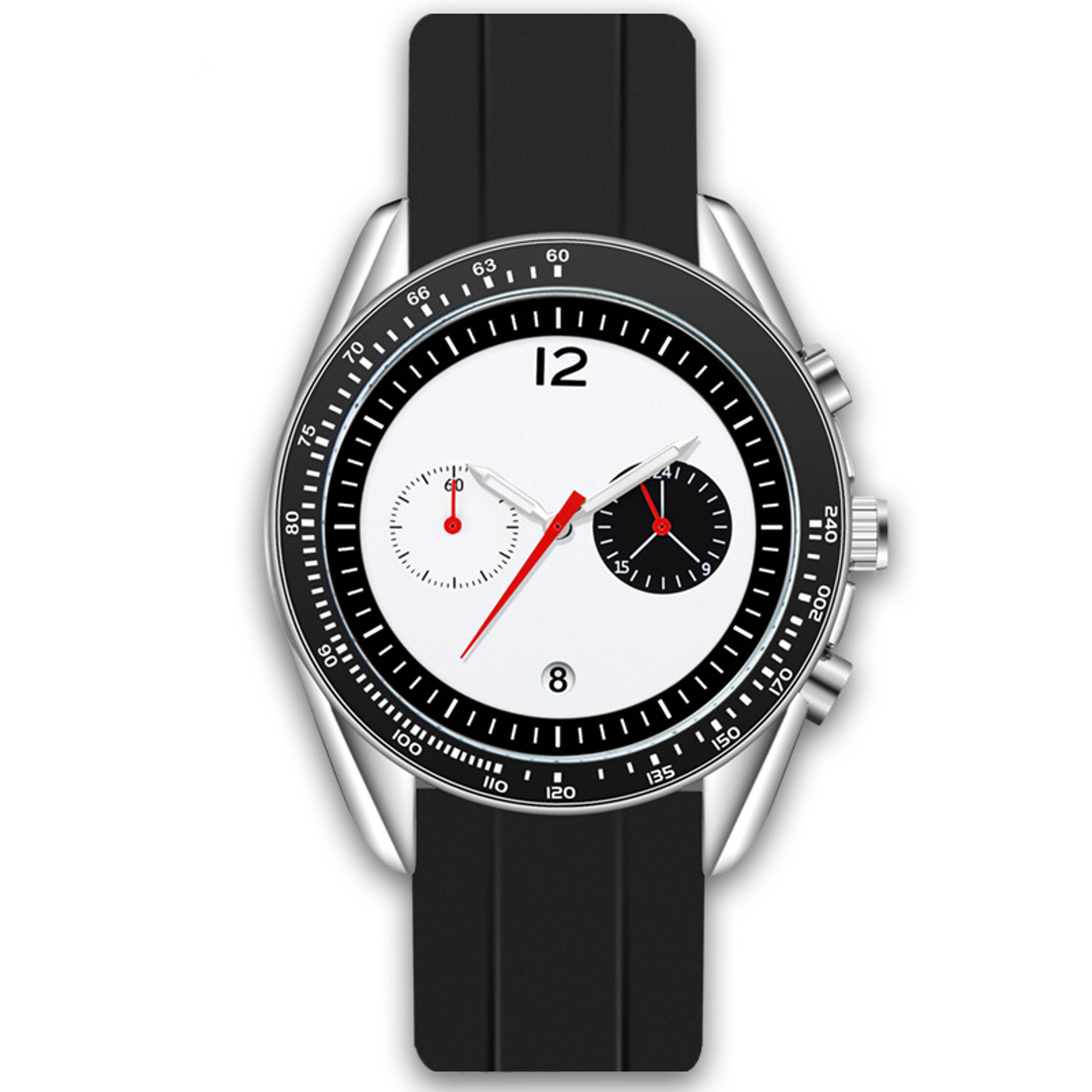 Moon Phase Multifunction Quartz Watch For Men Creative Analog Dress Watch 3