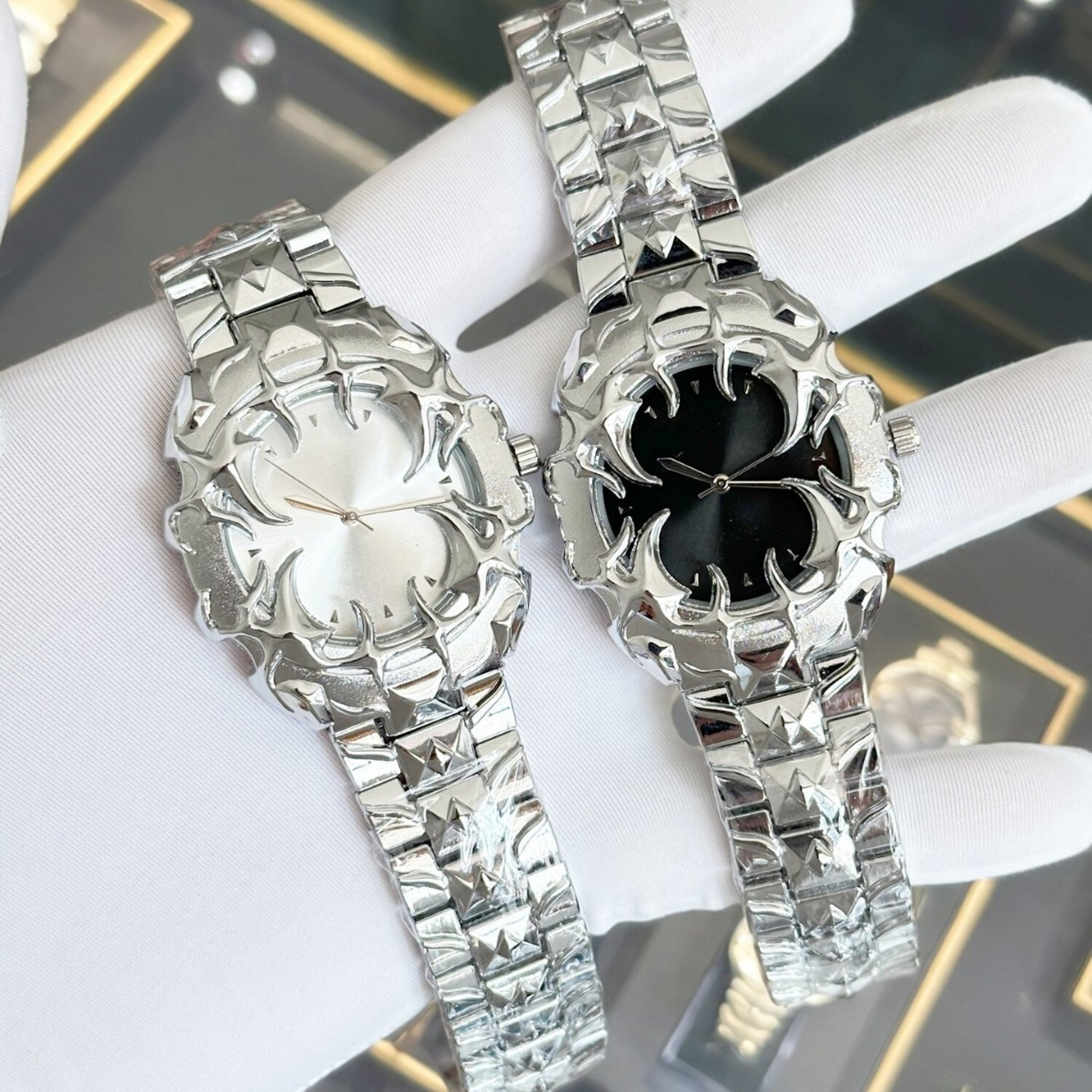 Devil Claw Mens Quartz Watch Gothic Steel Strap Statement Timepiece 2