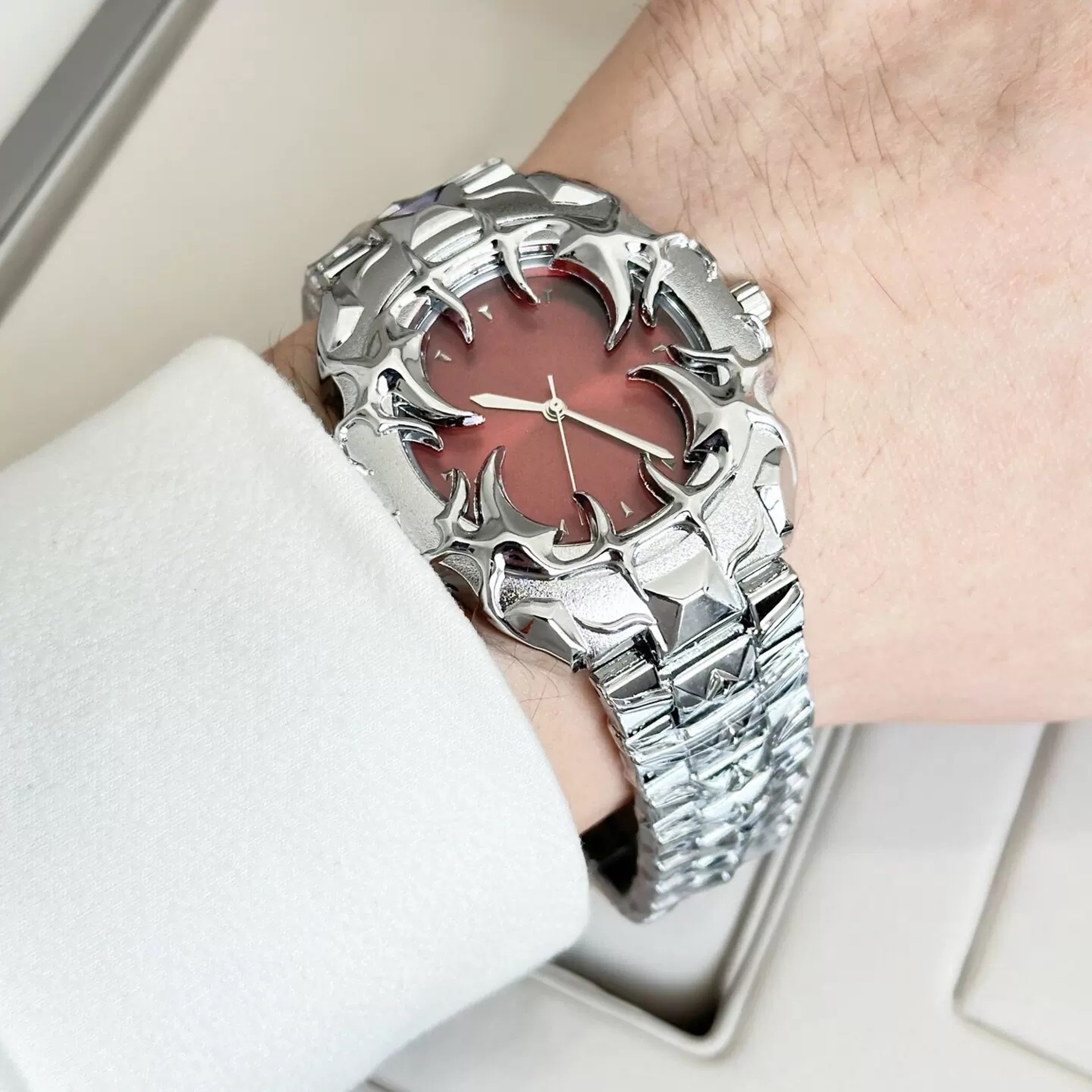 Devil Claw Mens Quartz Watch Gothic Steel Strap Statement Timepiece 10
