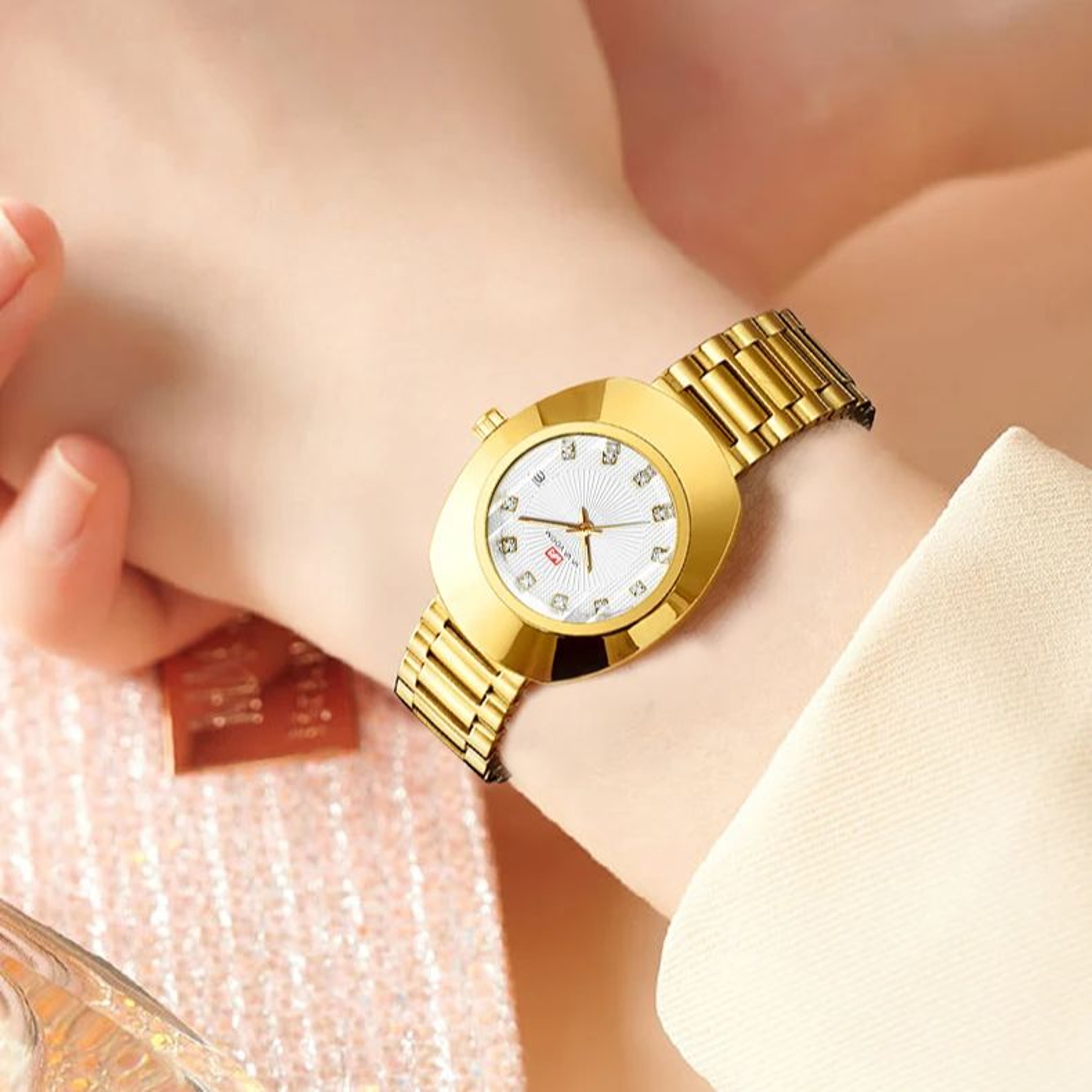 Elegant Womens Stainless Steel Quartz Watch Waterproof Date Wristwatch – view 5