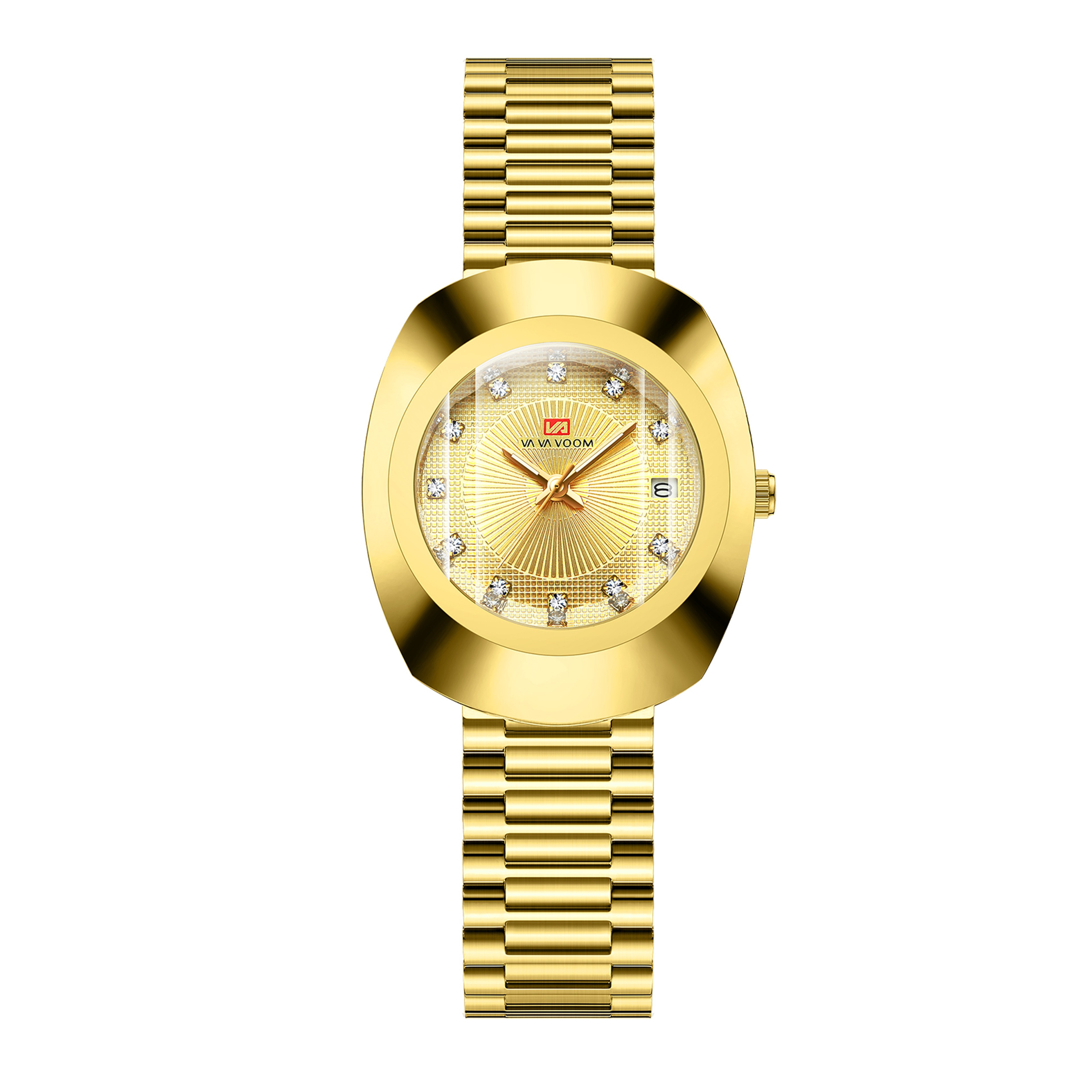 Elegant Womens Stainless Steel Quartz Watch Waterproof Date Wristwatch – view 9