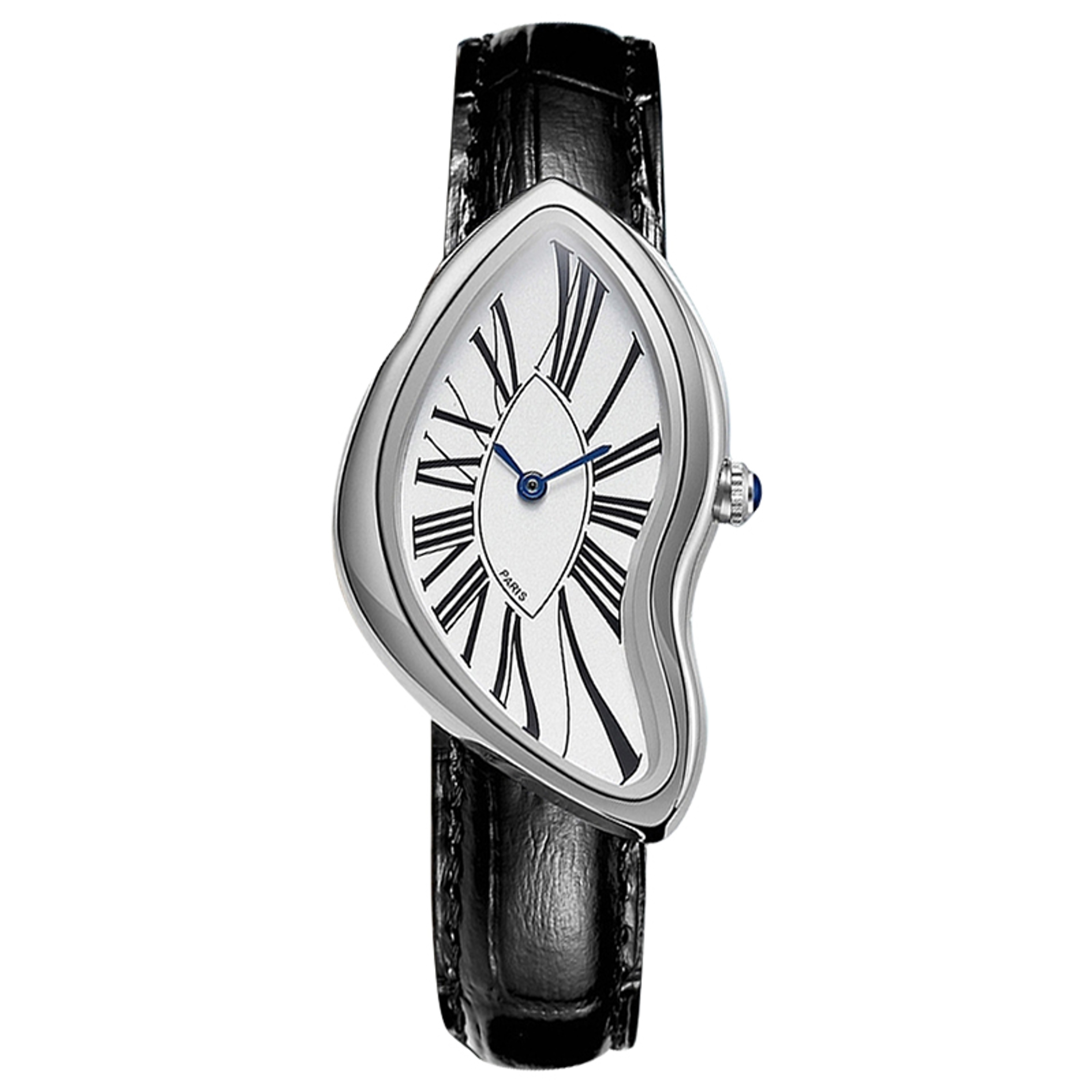 Melted Watch Irregular Quartz Watch With Retro Leather Strap 6