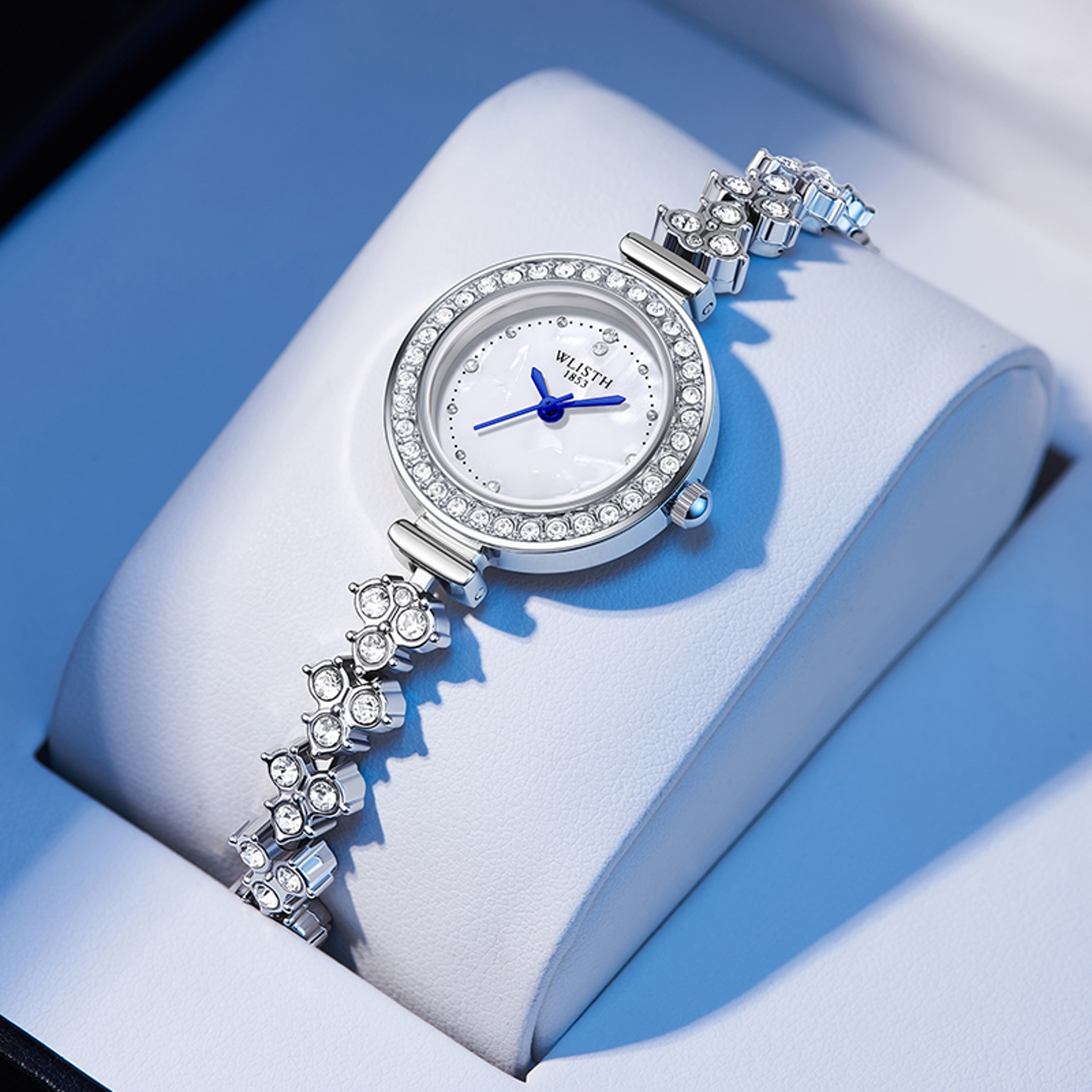Elegant Diamond Dial Watch for Women Waterproof Quartz Fashion Wristwatch – view 5